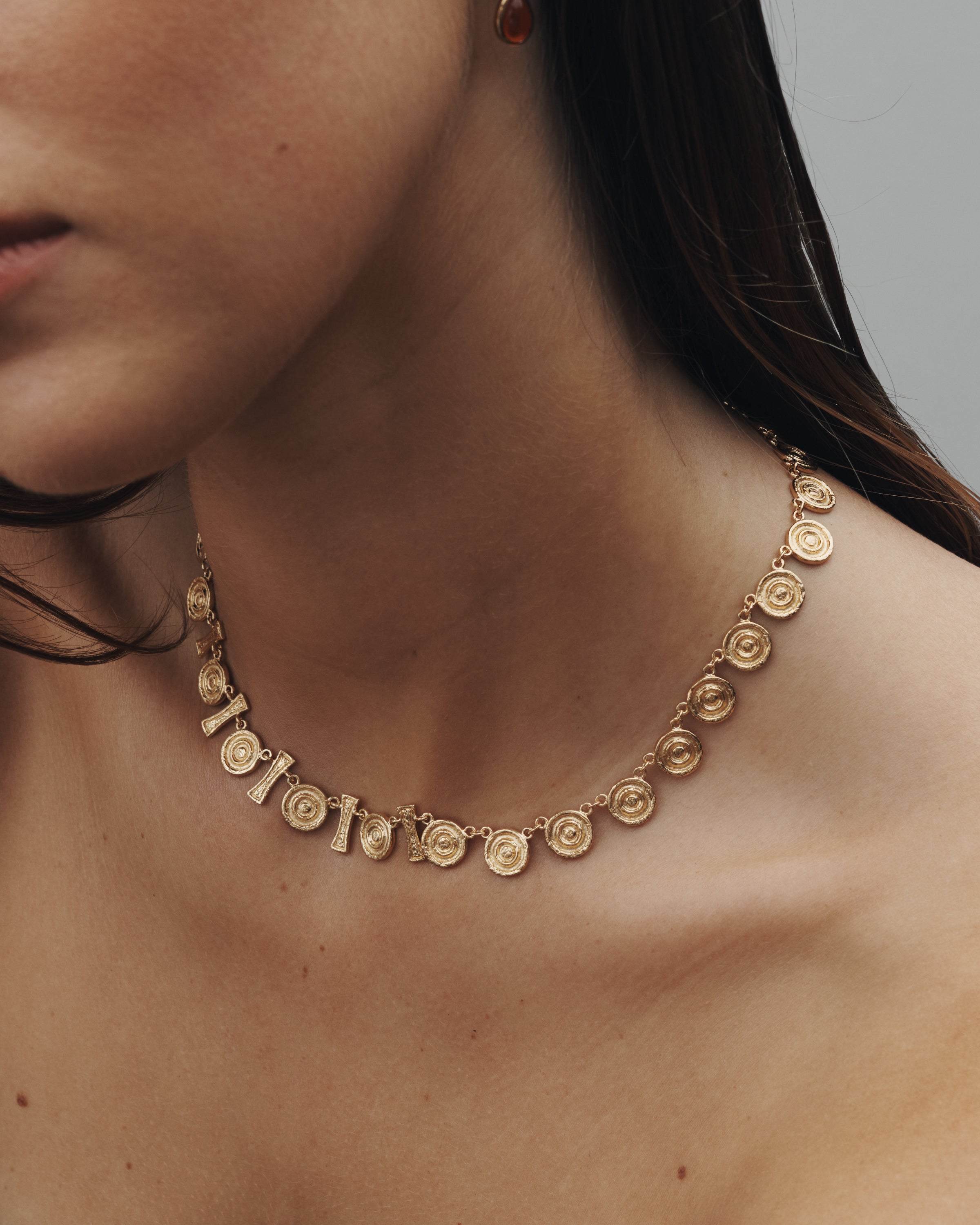 gold vermeil coin necklace