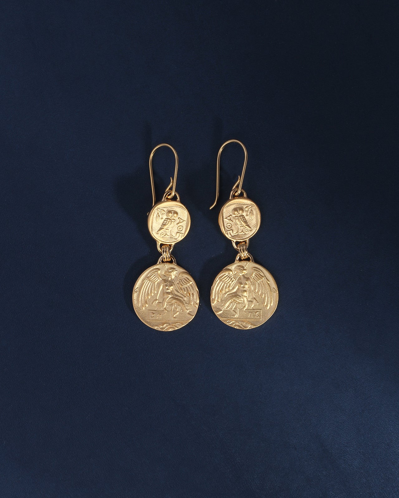 Solid gold earrings - Temple of the Sun