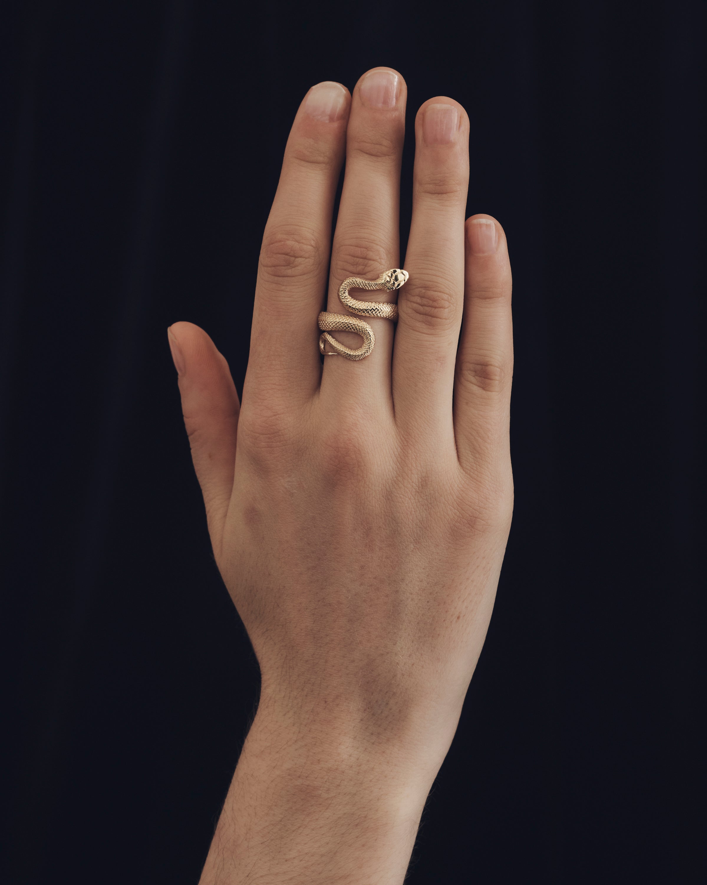 Serpent Ring Gold Vermeil