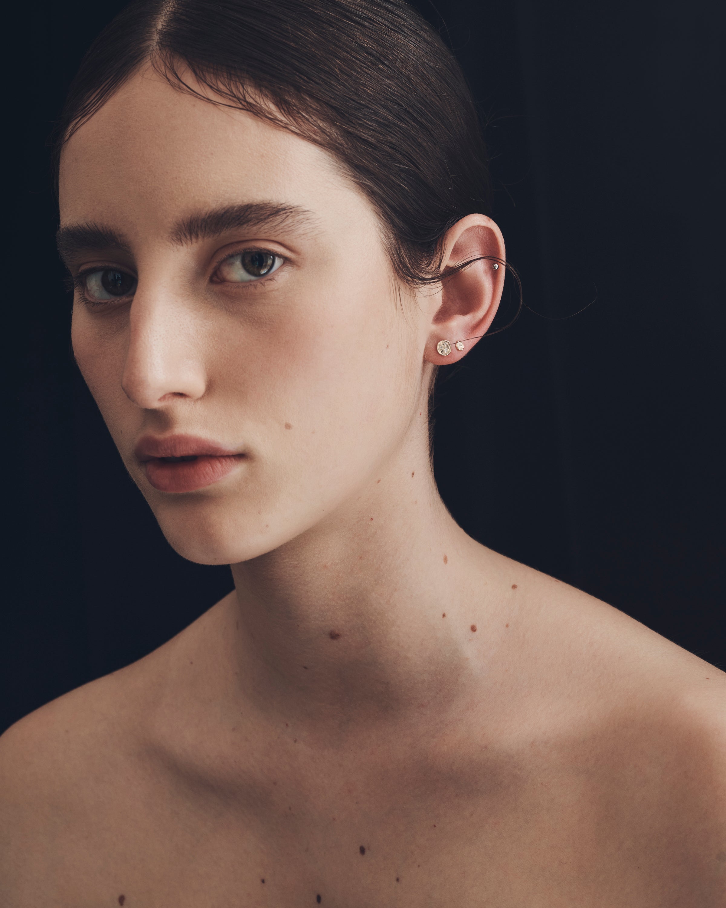 Kasia Stud Earrings Diamond Solid Gold