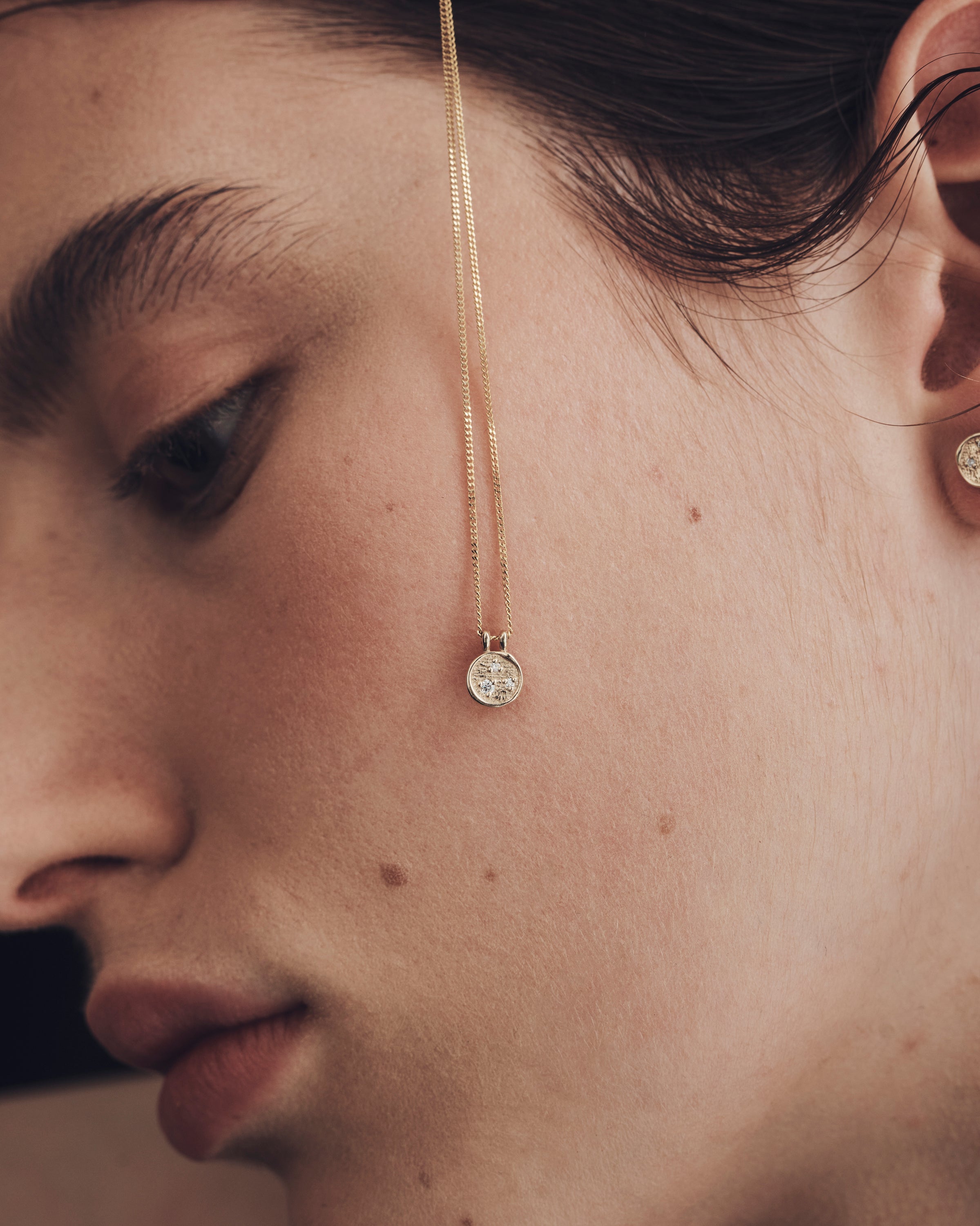 Kasia Coin Necklace Solid Gold