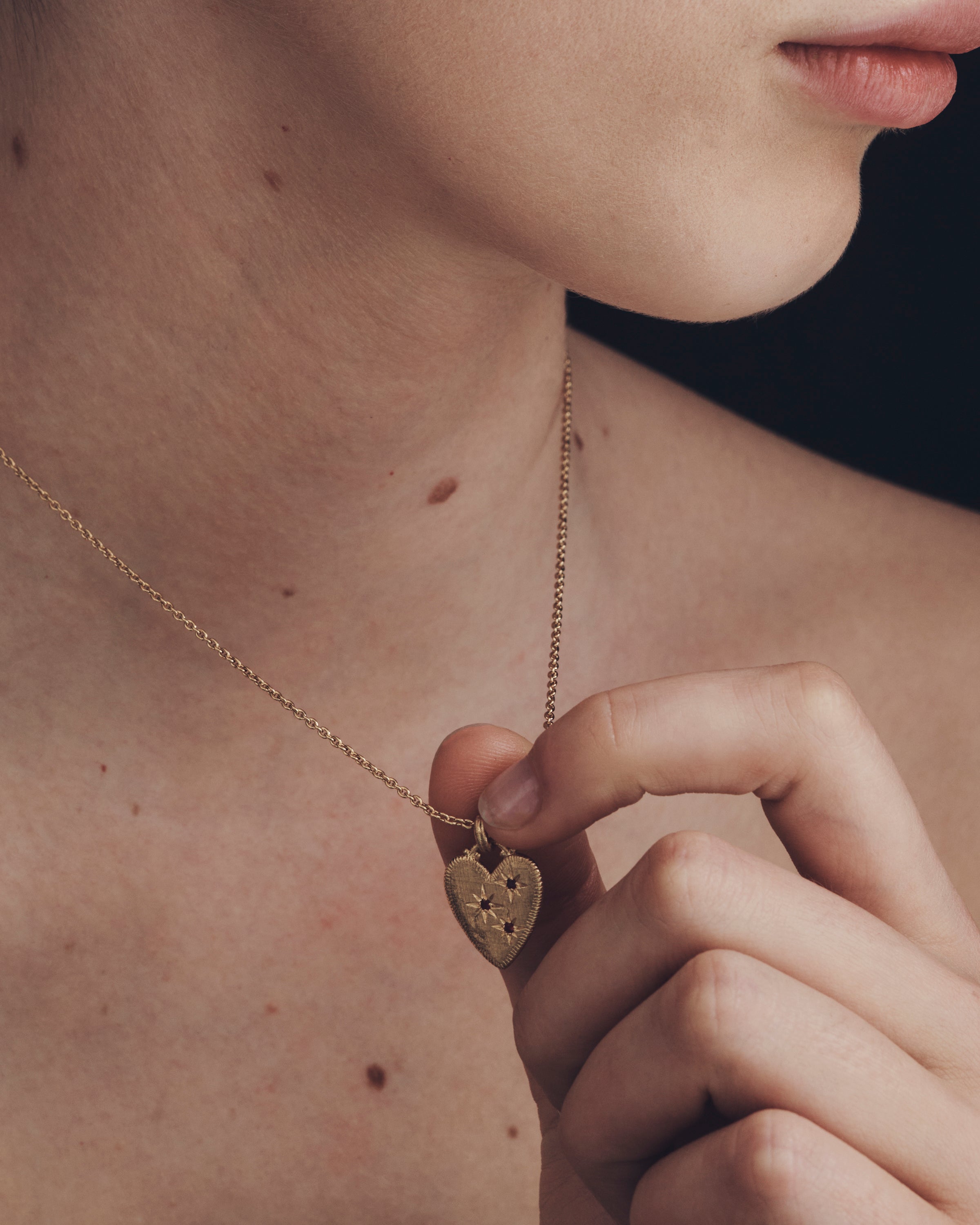 Etti Necklace Ruby Gold Vermeil