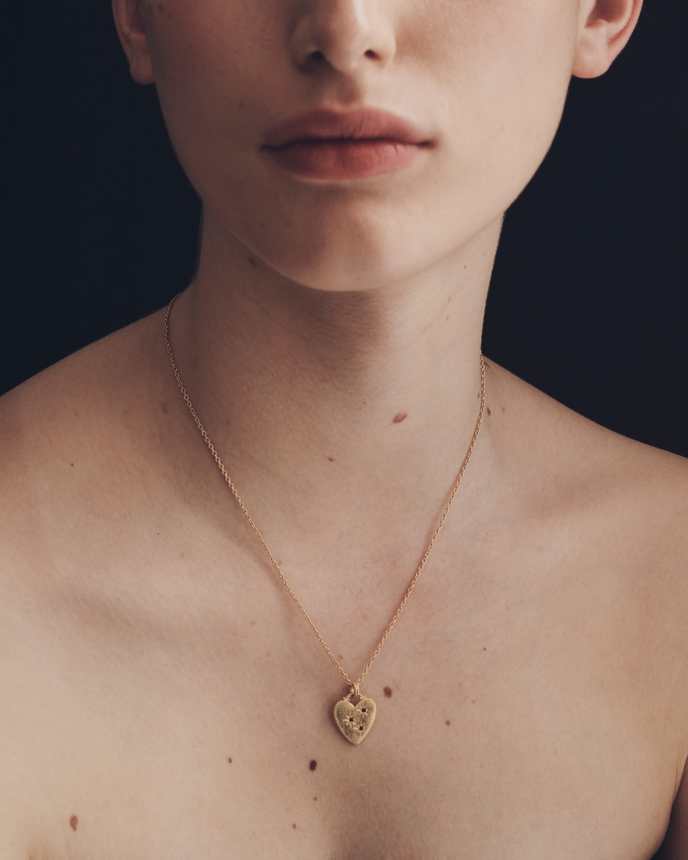 Etti Necklace Ruby Gold Vermeil