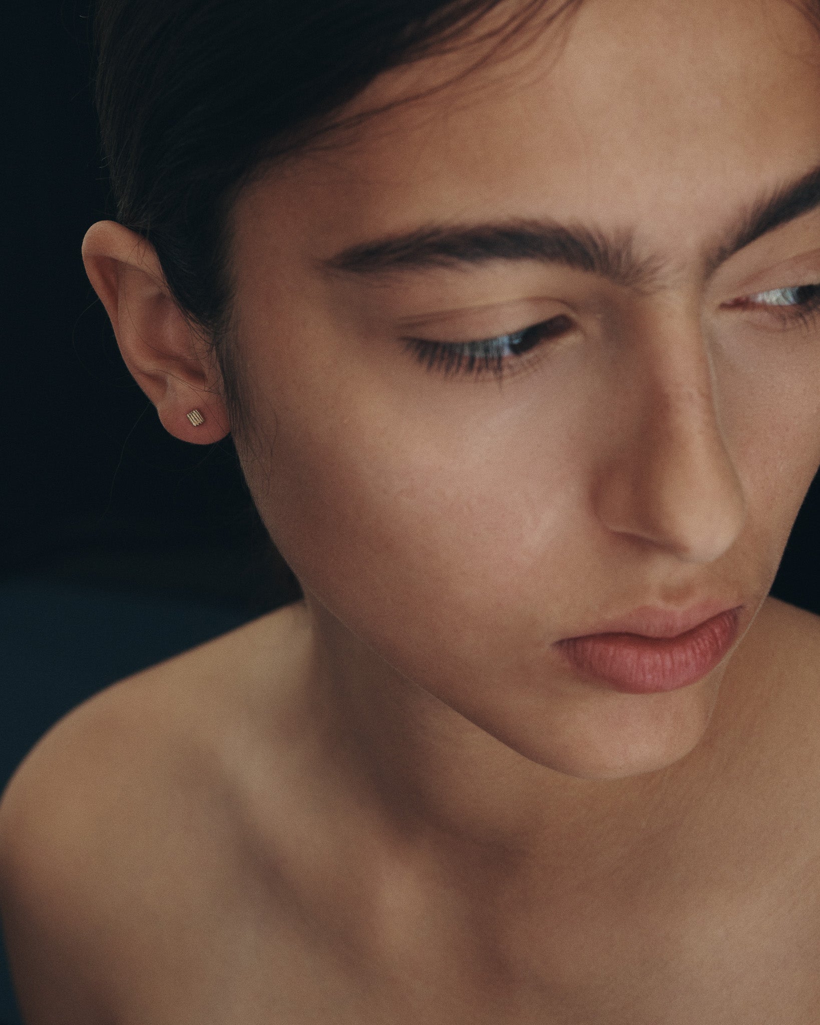 Relic IX Stud Earrings Solid Gold