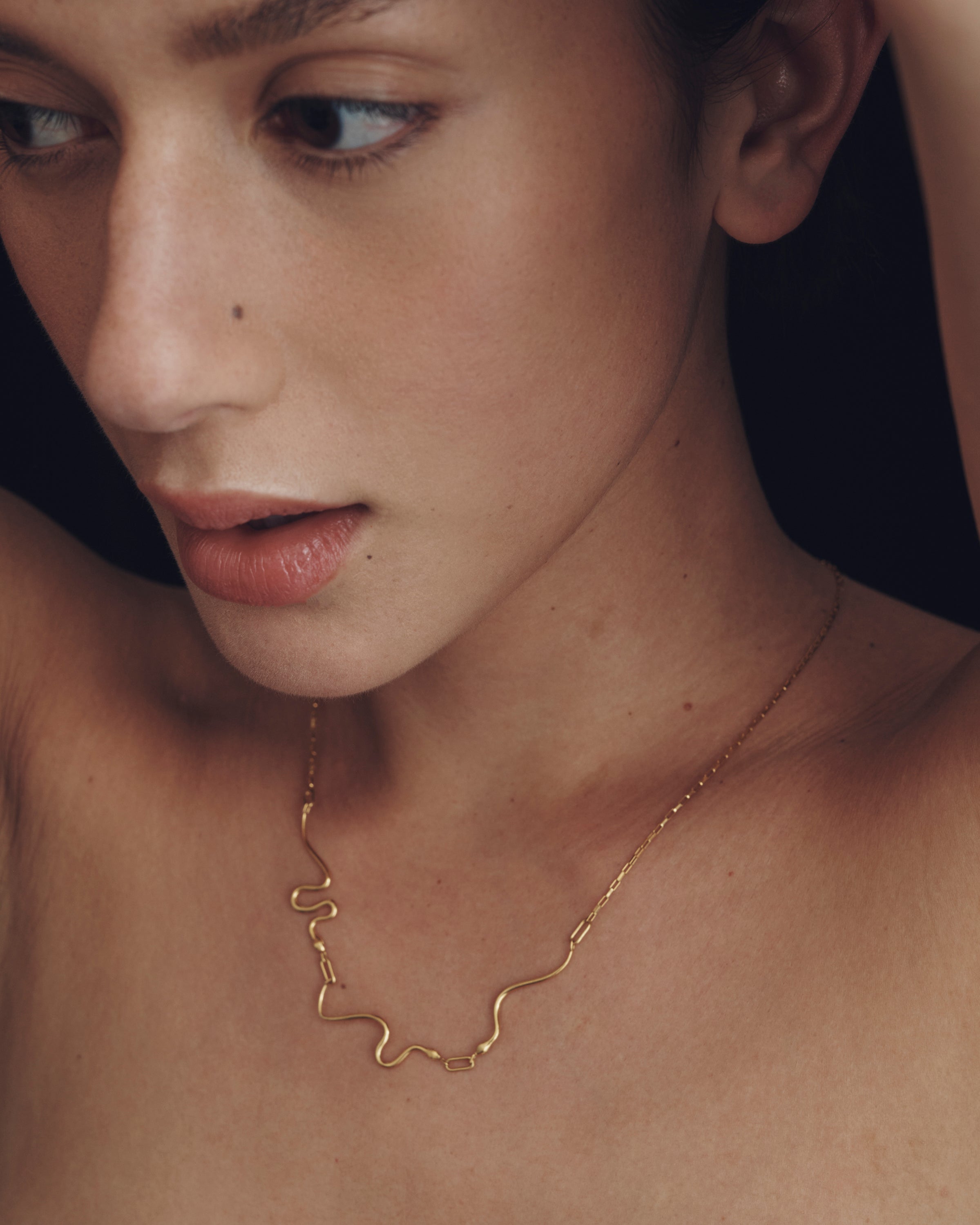 Sibilant Necklace Gold Vermeil