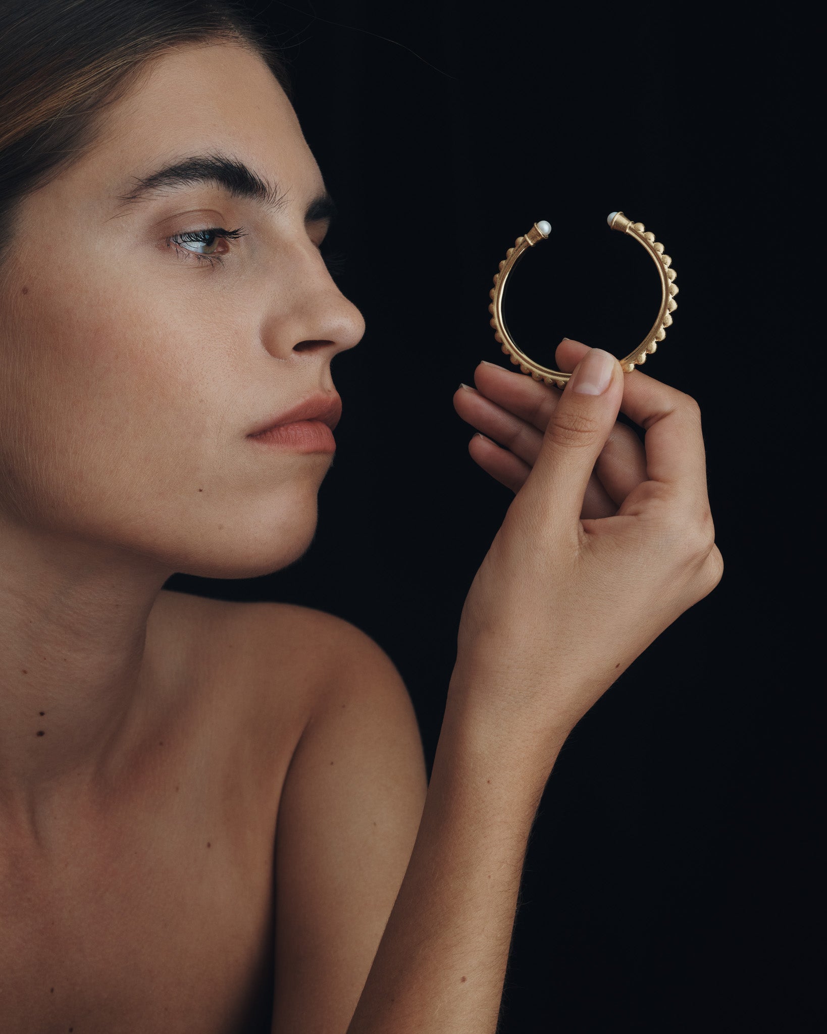 Roma Cuff Gold Vermeil