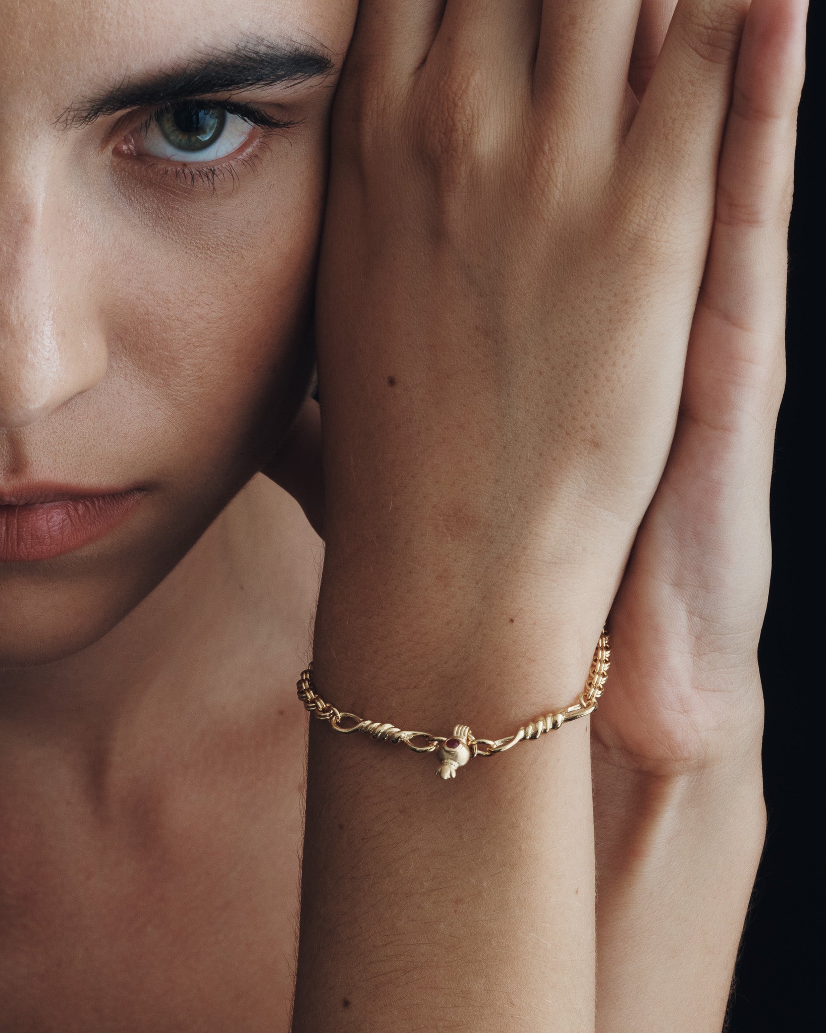 Pomegranate Bracelet Gold Vermeil