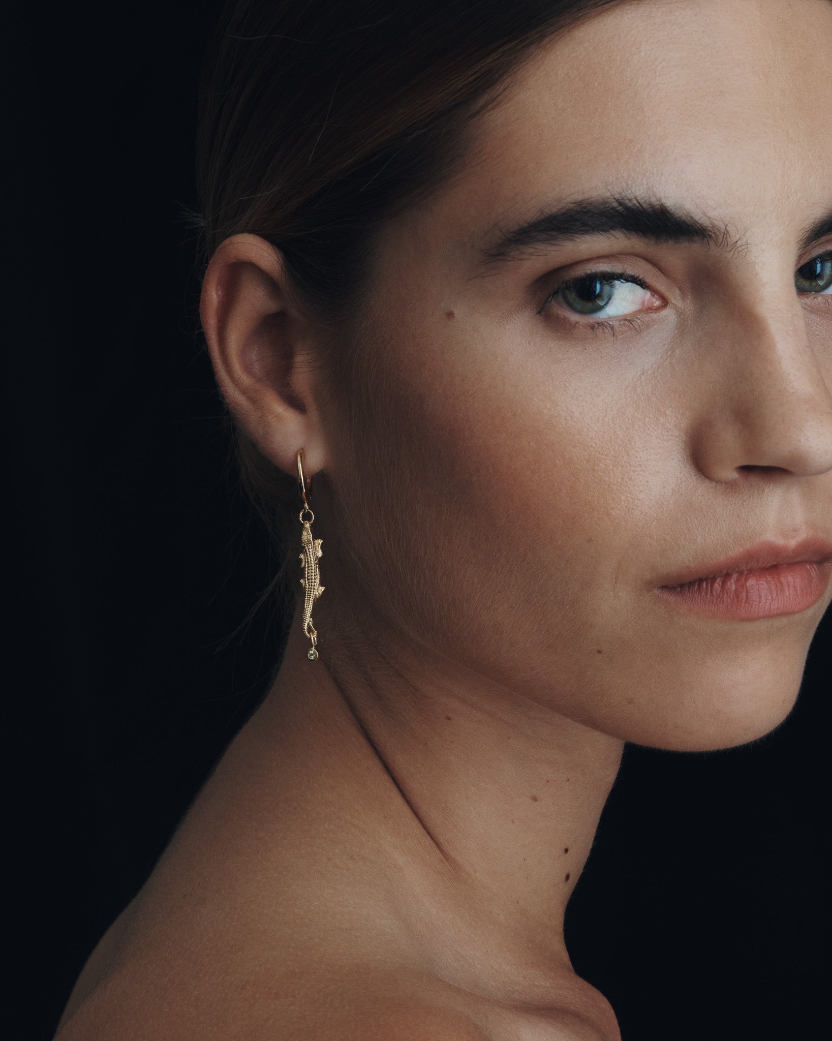 Bask Earrings Gold Vermeil