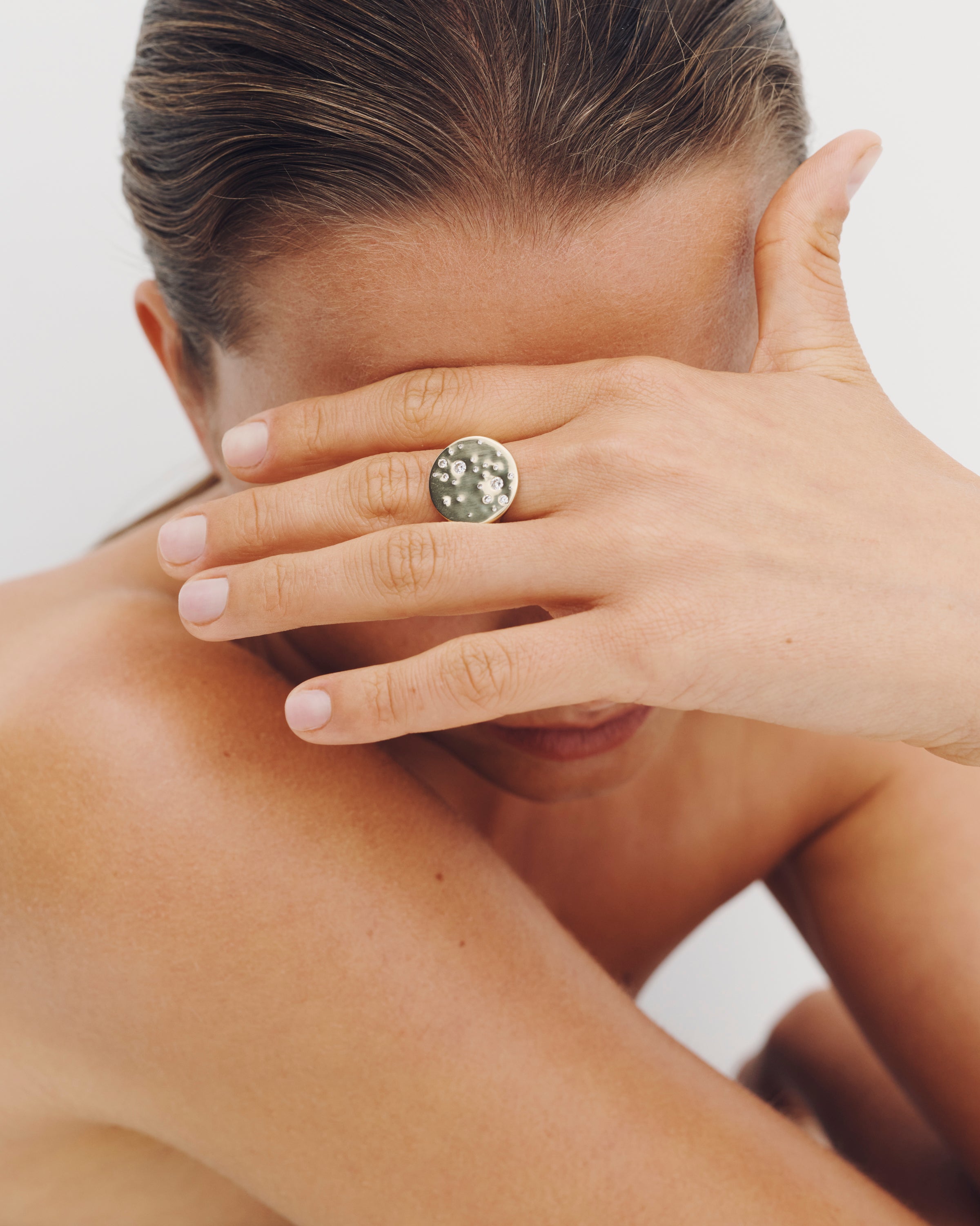 Galaxy Ring Diamond Solid Gold