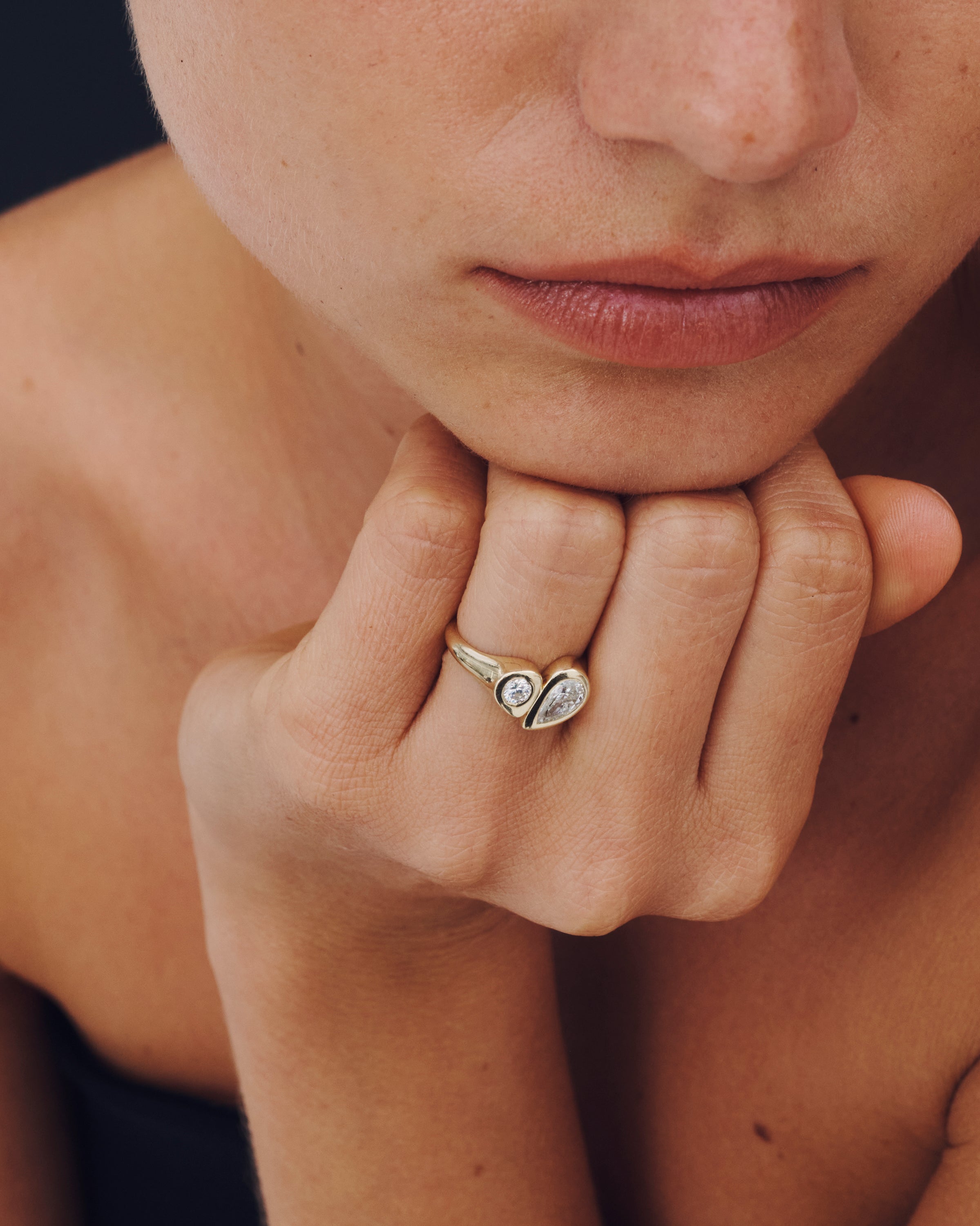 Synergy Ring Diamond Solid Gold