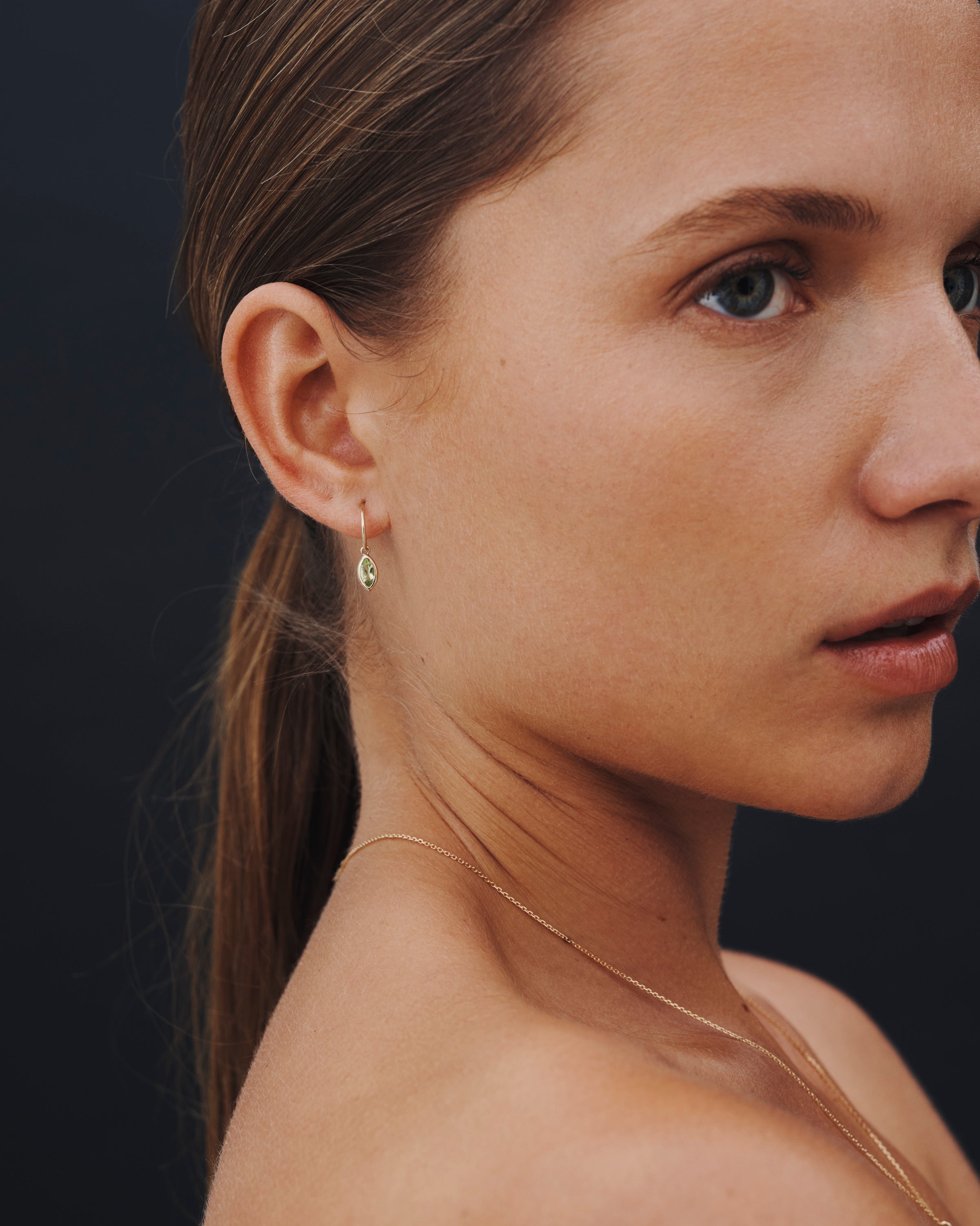 Ricci Single Earring Solid Gold