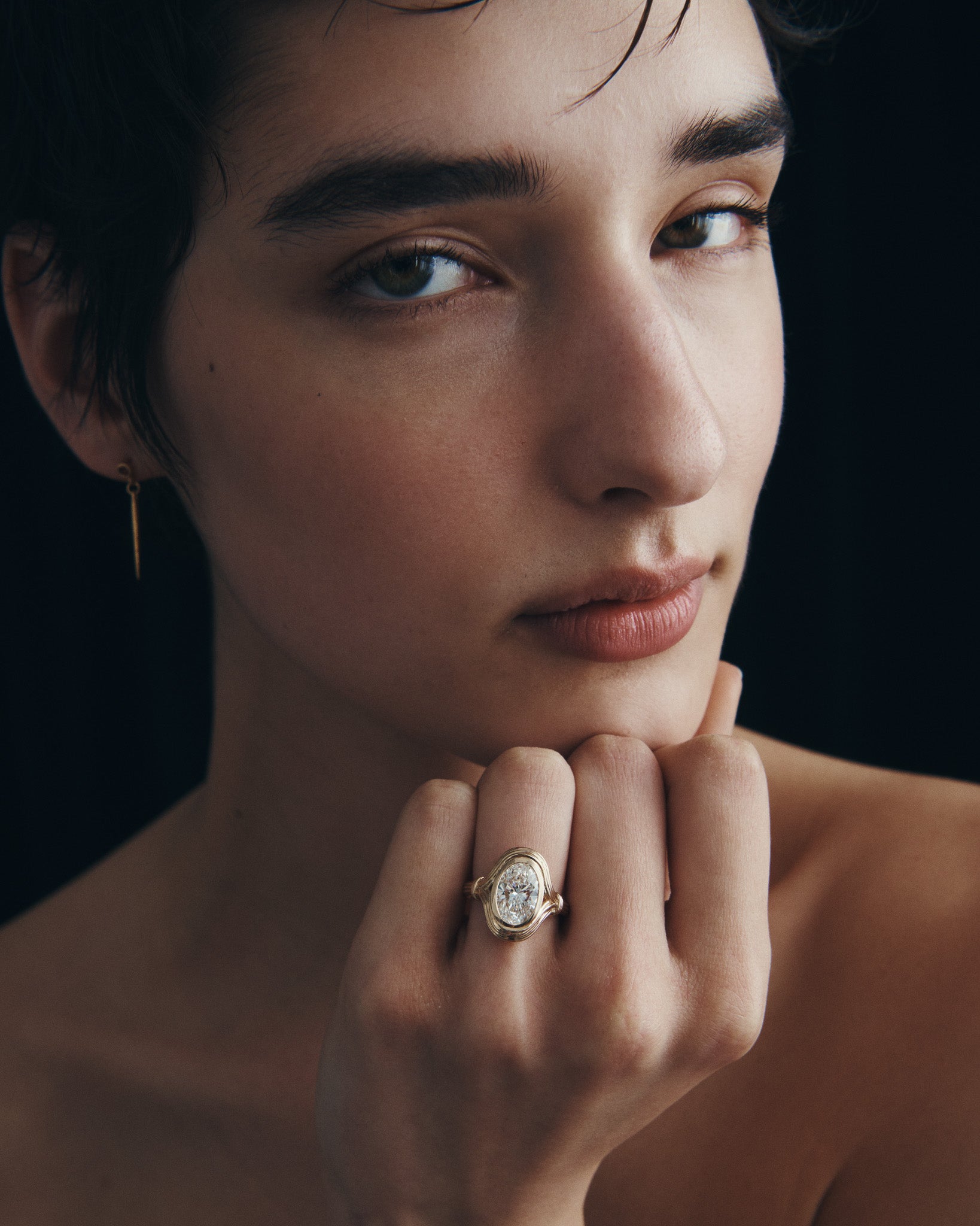 Seren Diamond Ring Solid Gold
