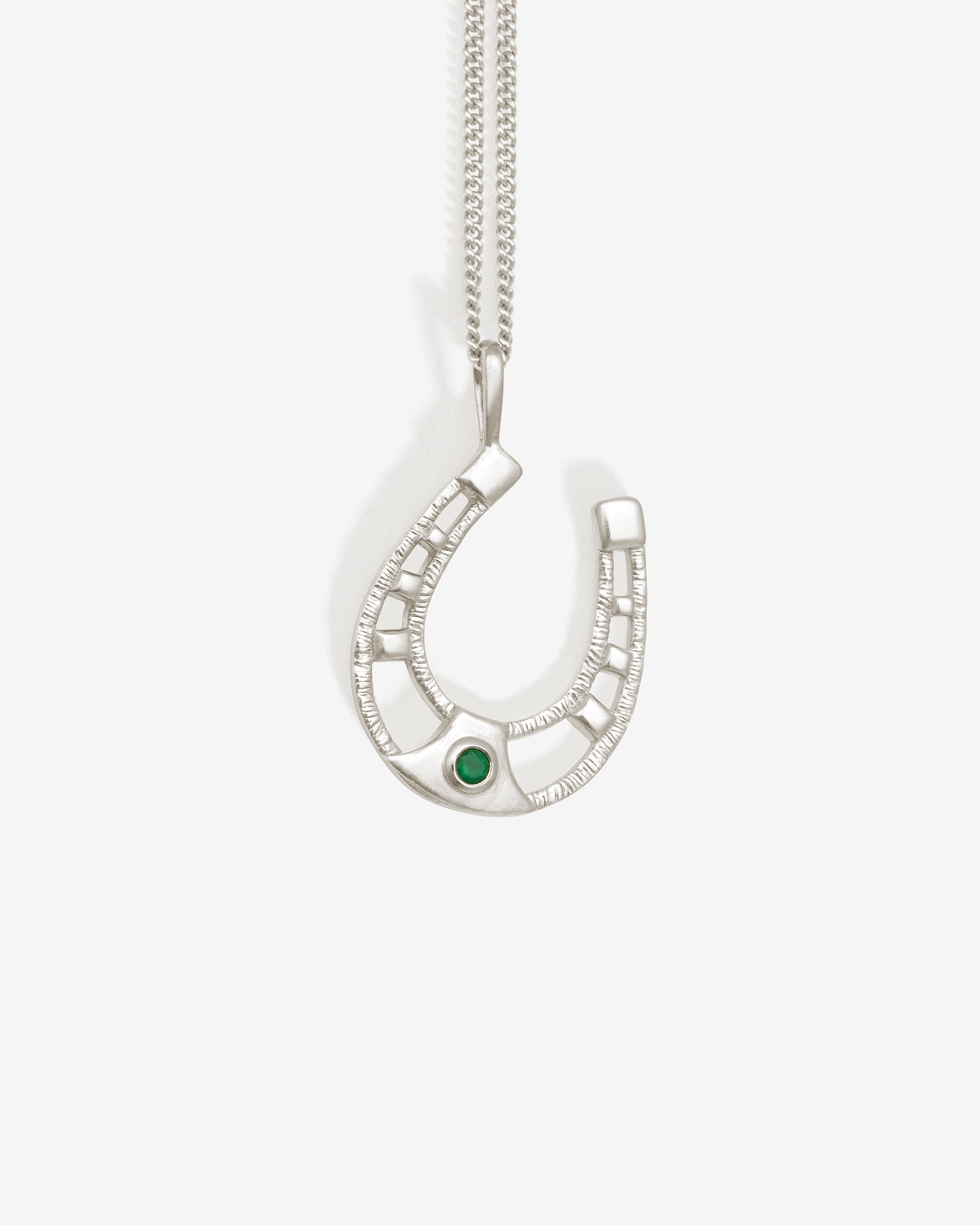 Horseshoe Necklace Silver