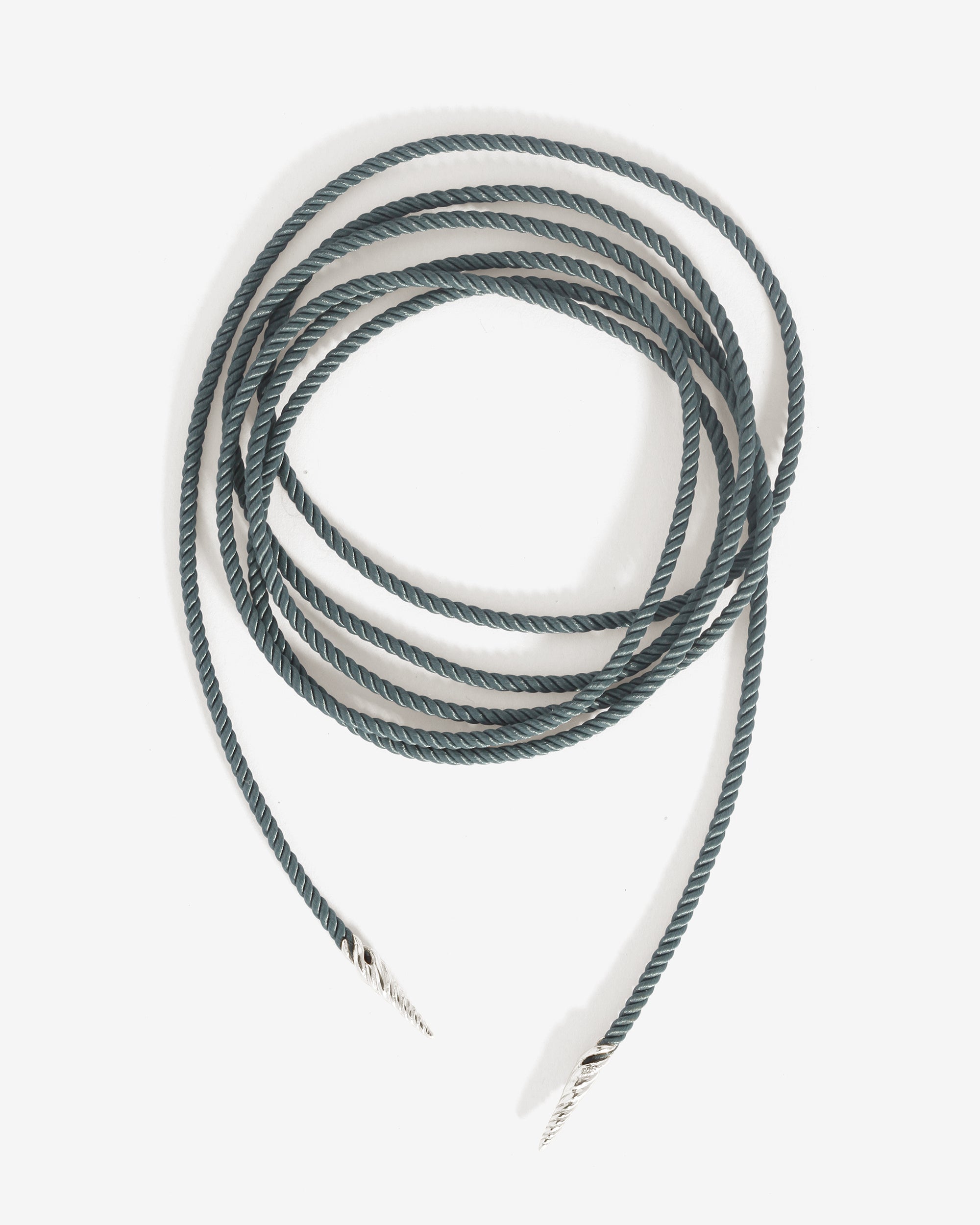 Mar Cord Necktie Silver