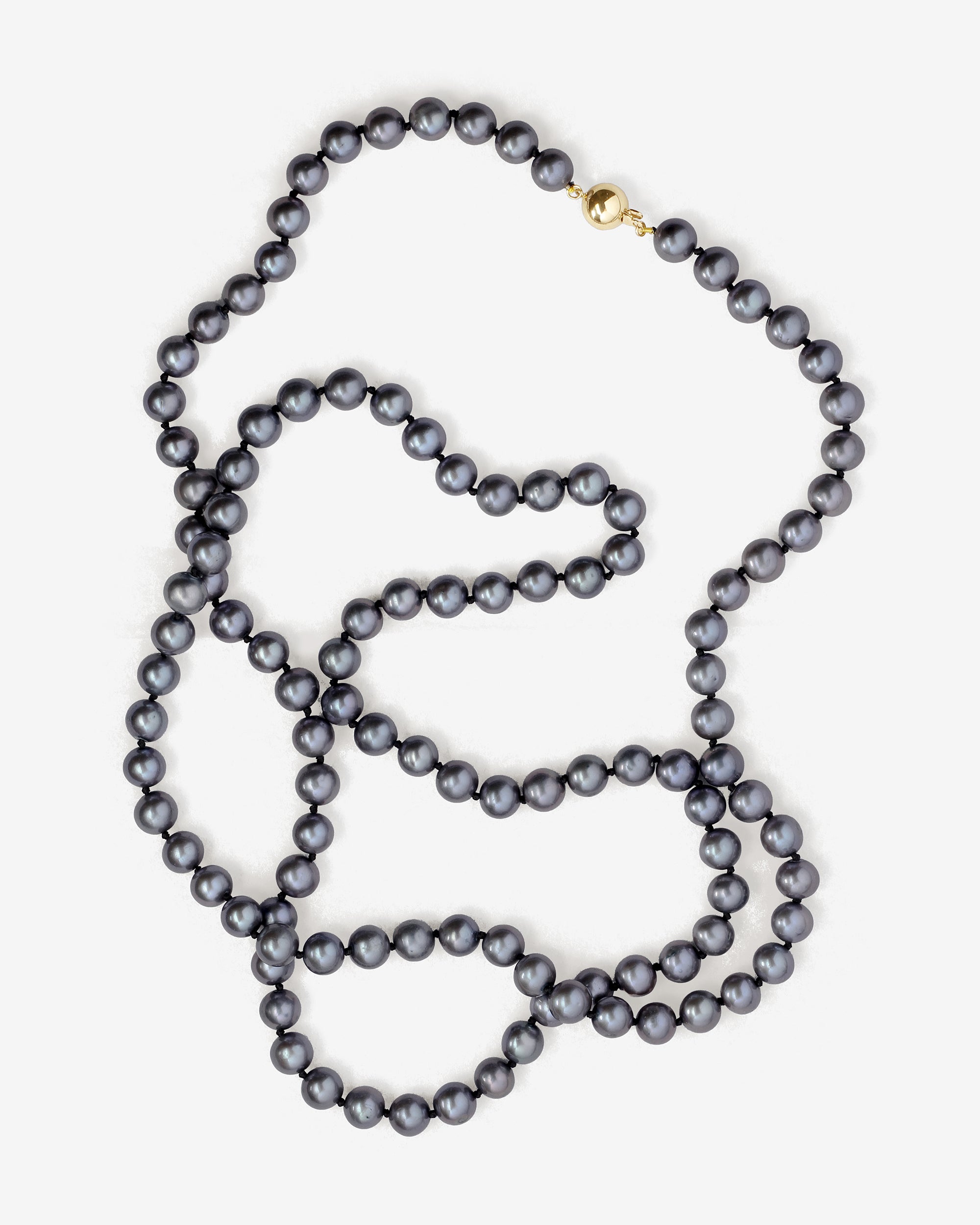 Aris Peacock Pearl Beaded Necklace Solid Gold