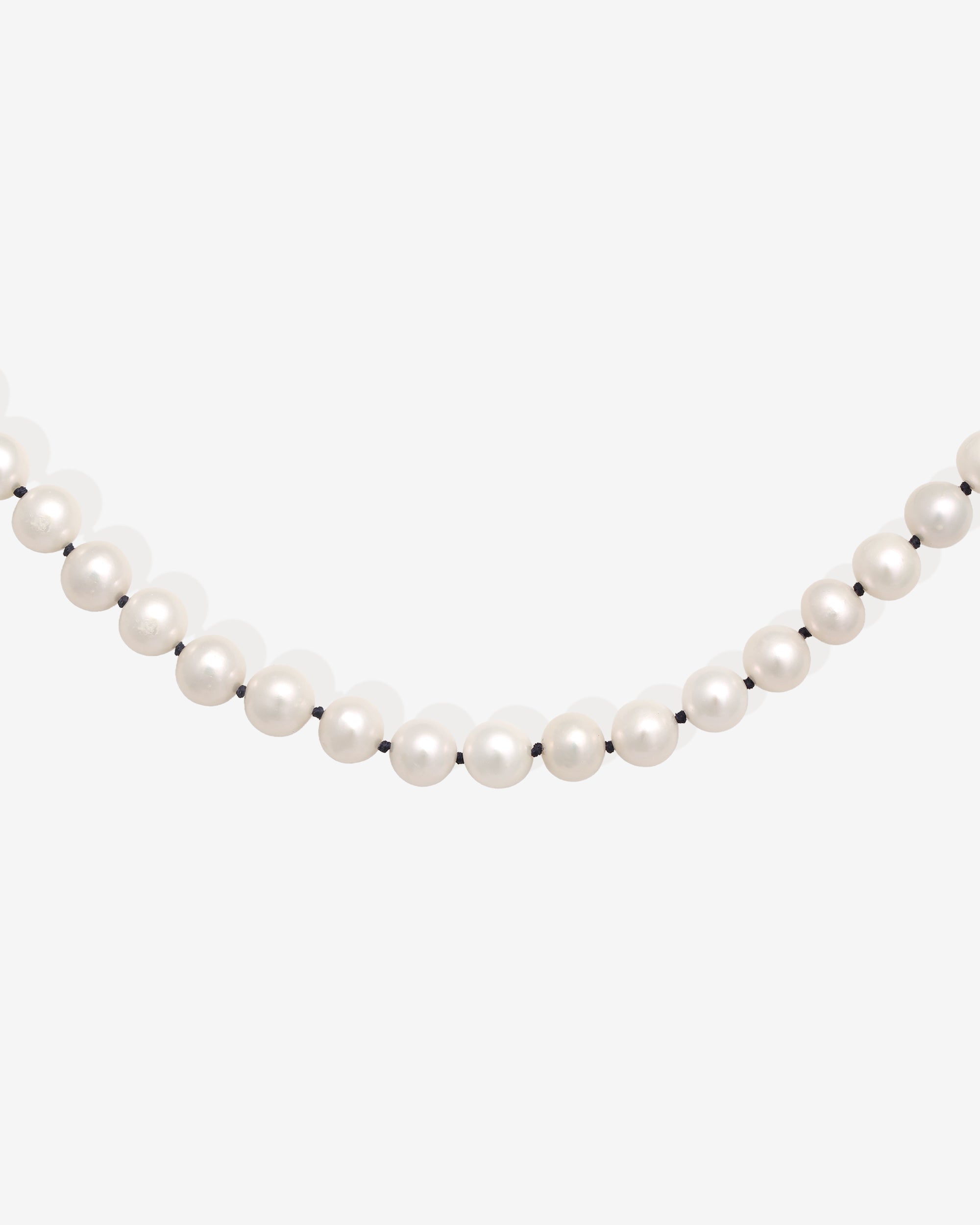 Aris Pearl Beaded Necklace Solid Gold