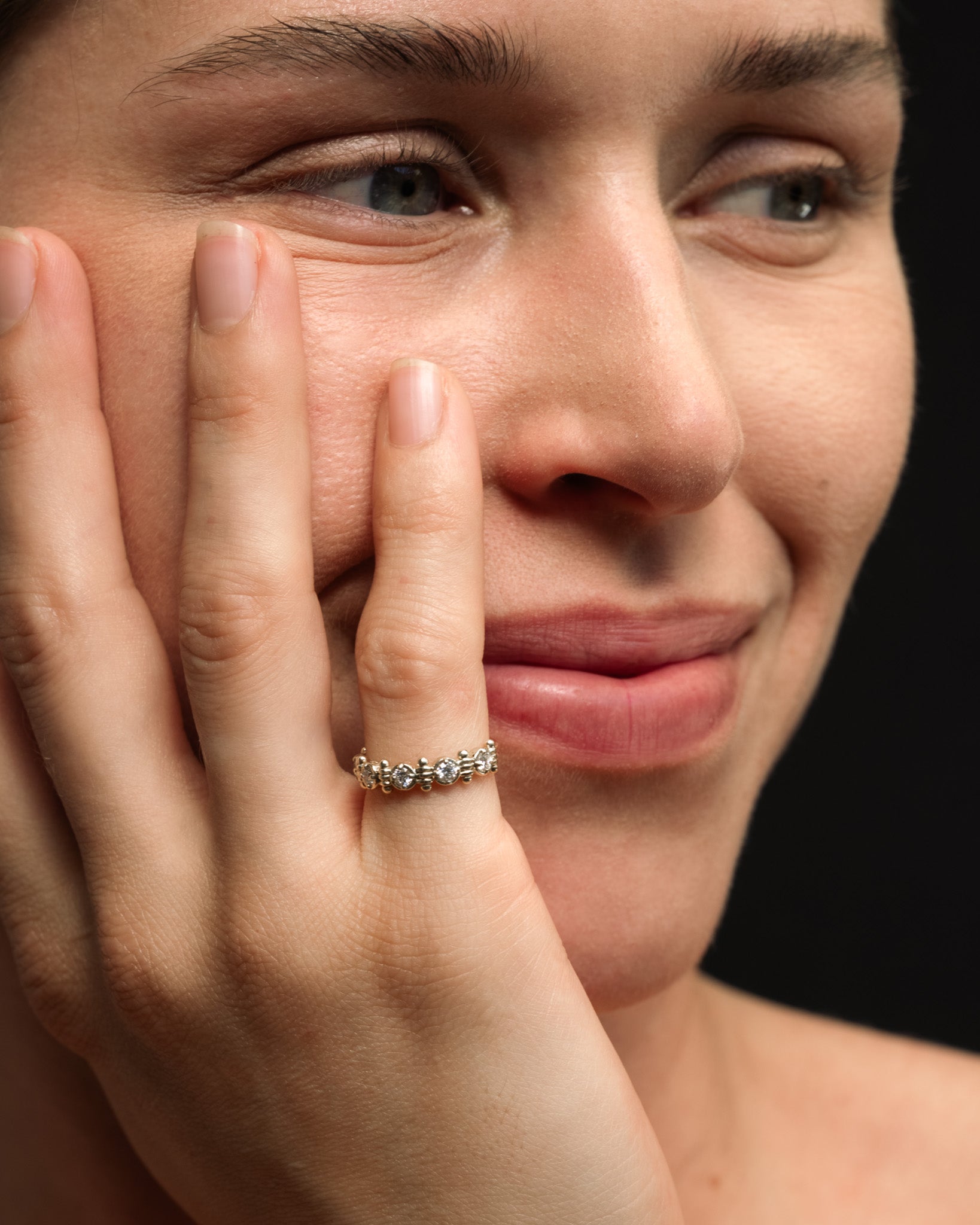 Asteria Eternity Ring Diamond Solid Gold
