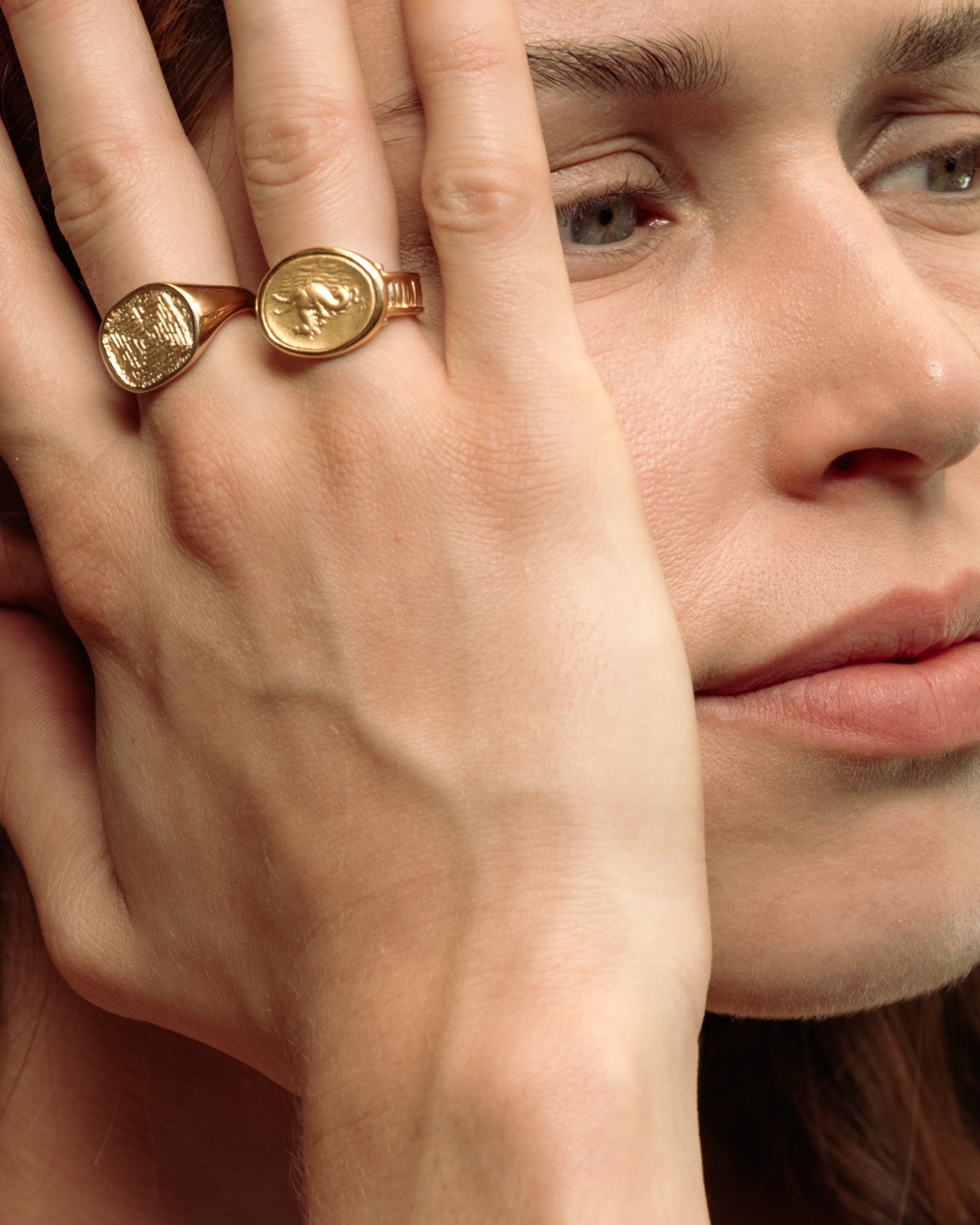 Poseidon Ring Gold Vermeil