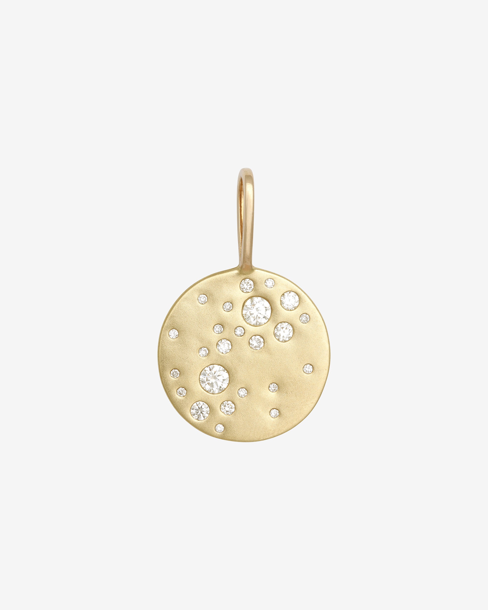 Galaxy Diamond Pendant Solid Gold