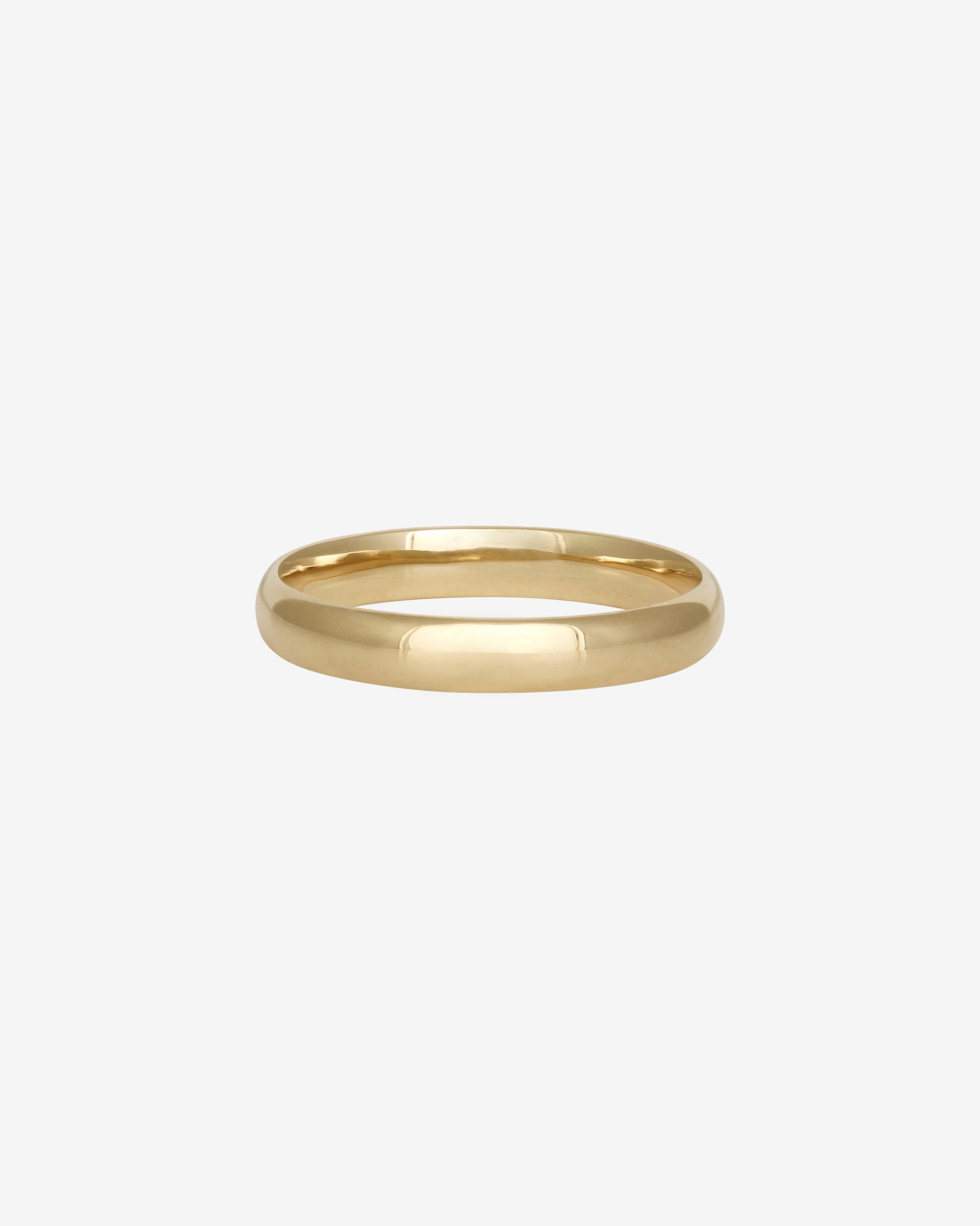 Half Round 3mm Band Solid Gold