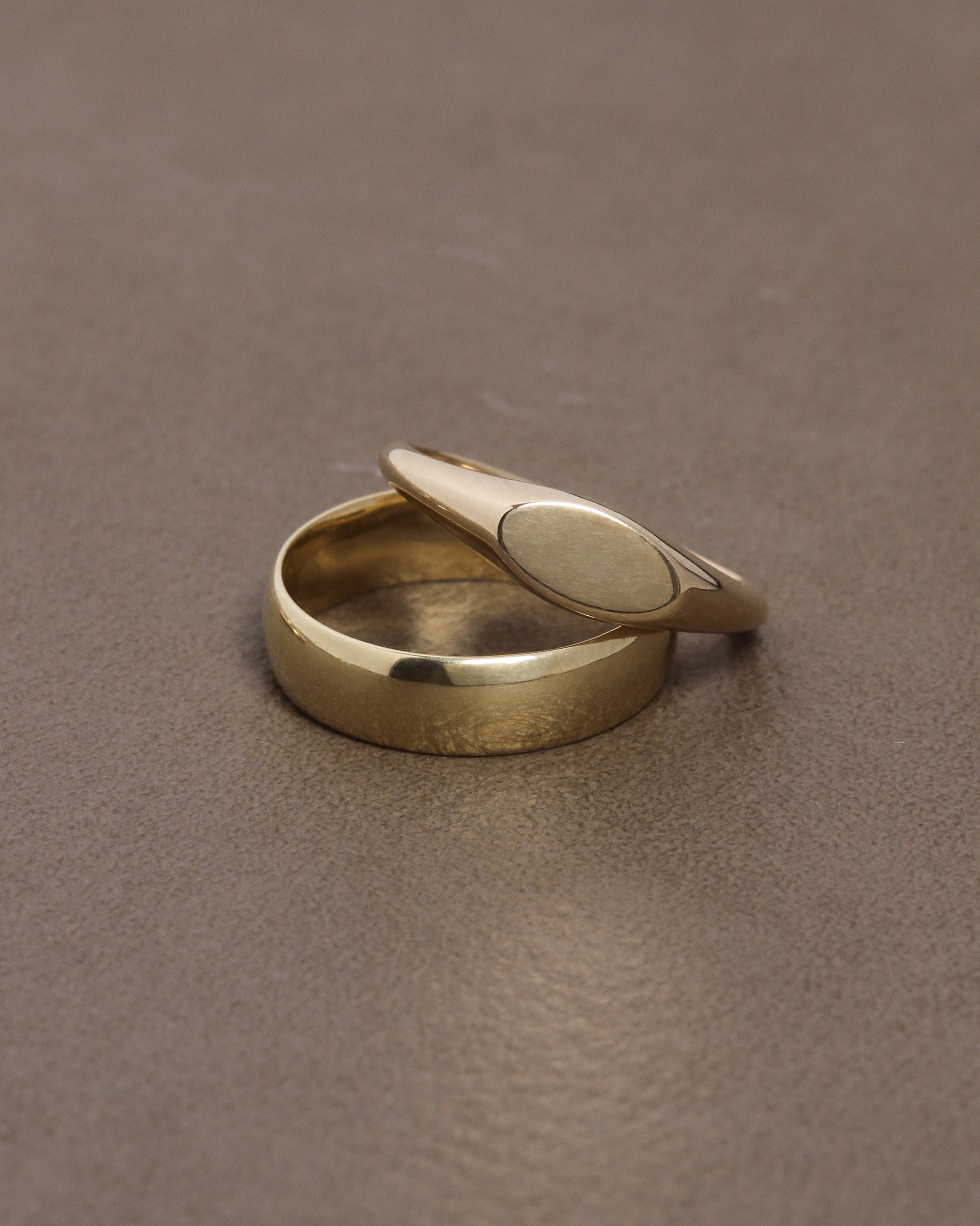 Half Round 5mm Band Solid Gold