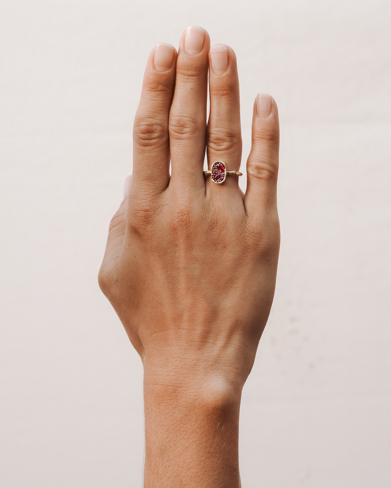 Illume Ring Ruby Solid Gold