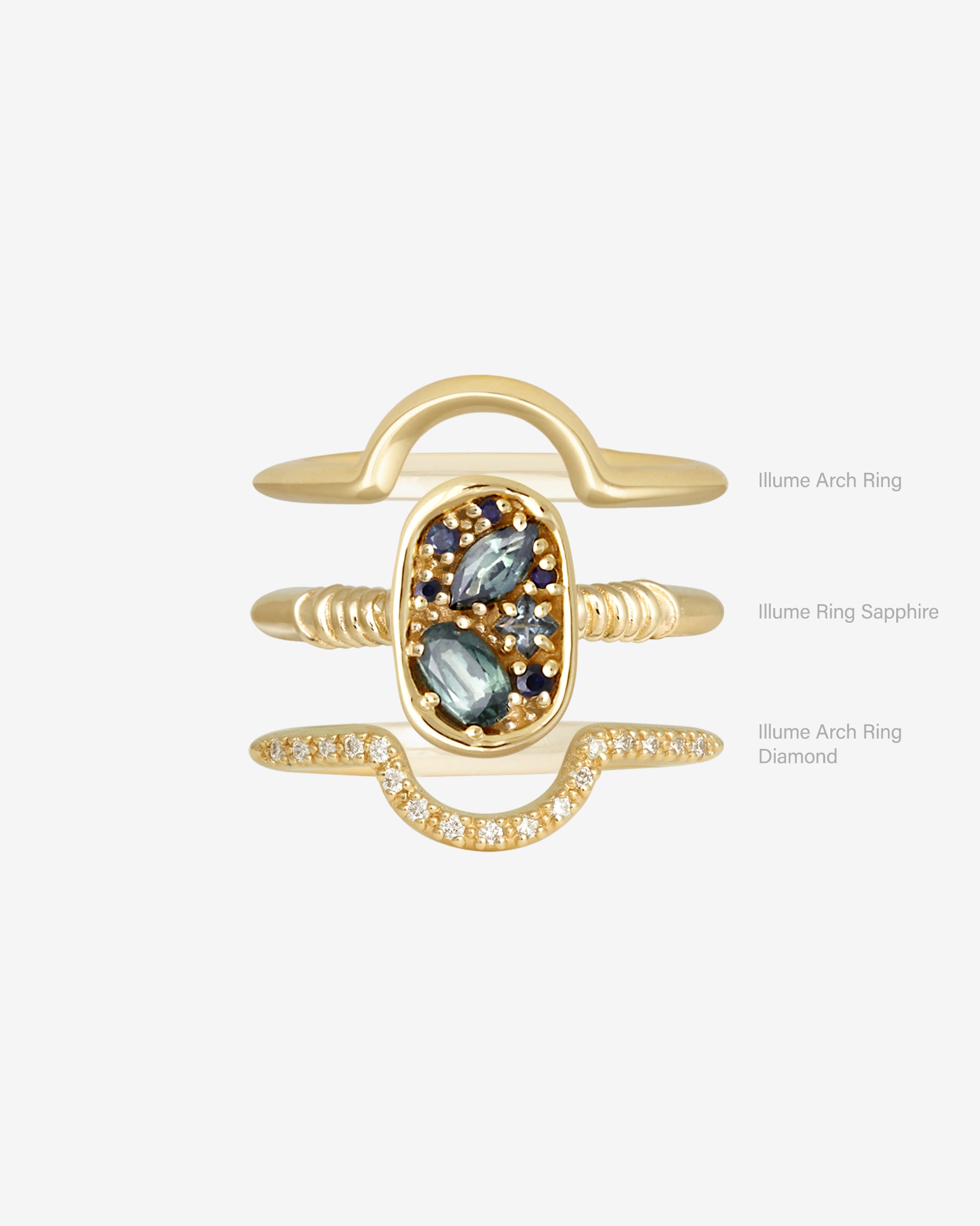 Illume Arch Ring Solid Gold