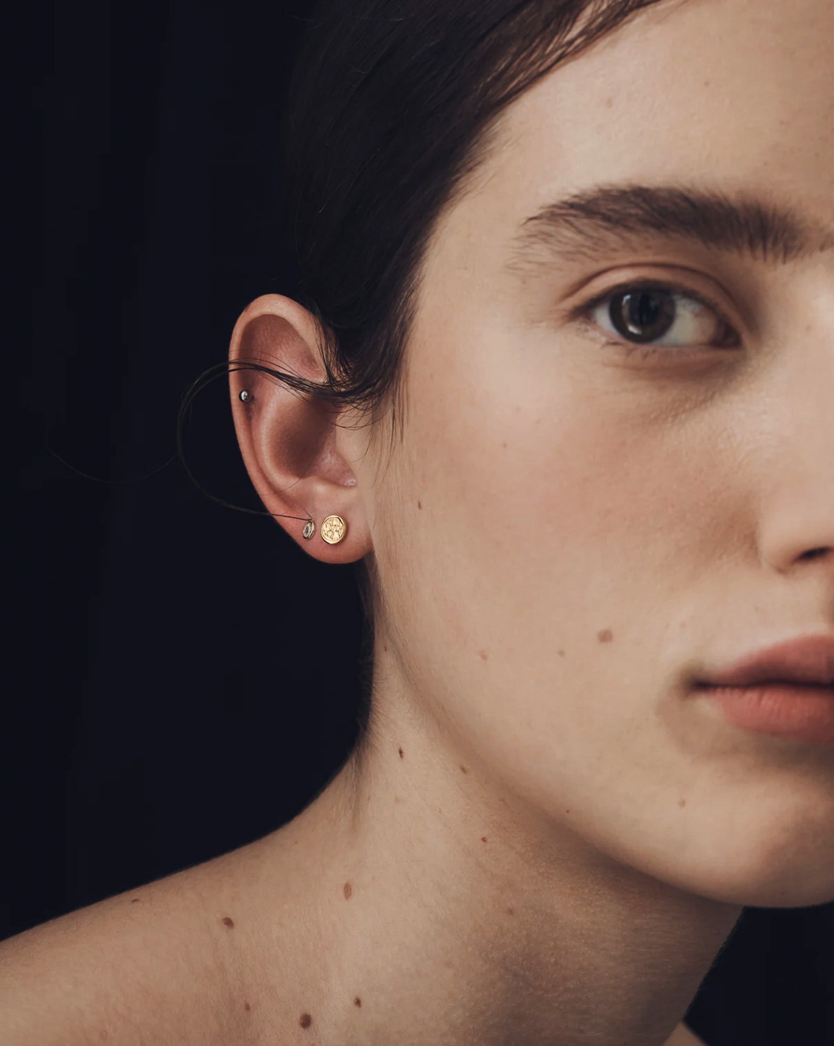 Kasia Stud Earrings Diamond Solid Gold