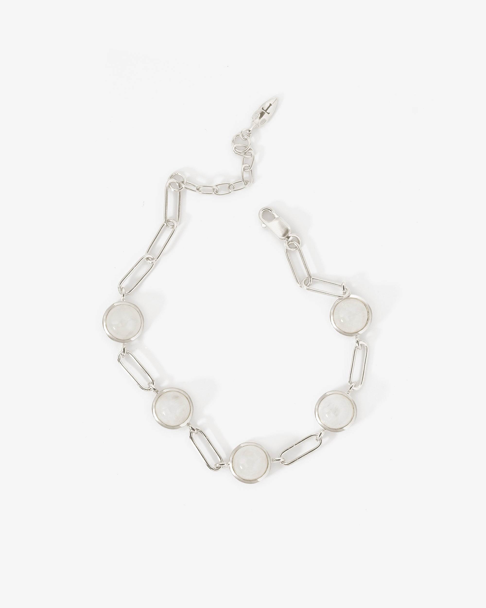 Lumi Bracelet Silver, viewed from above