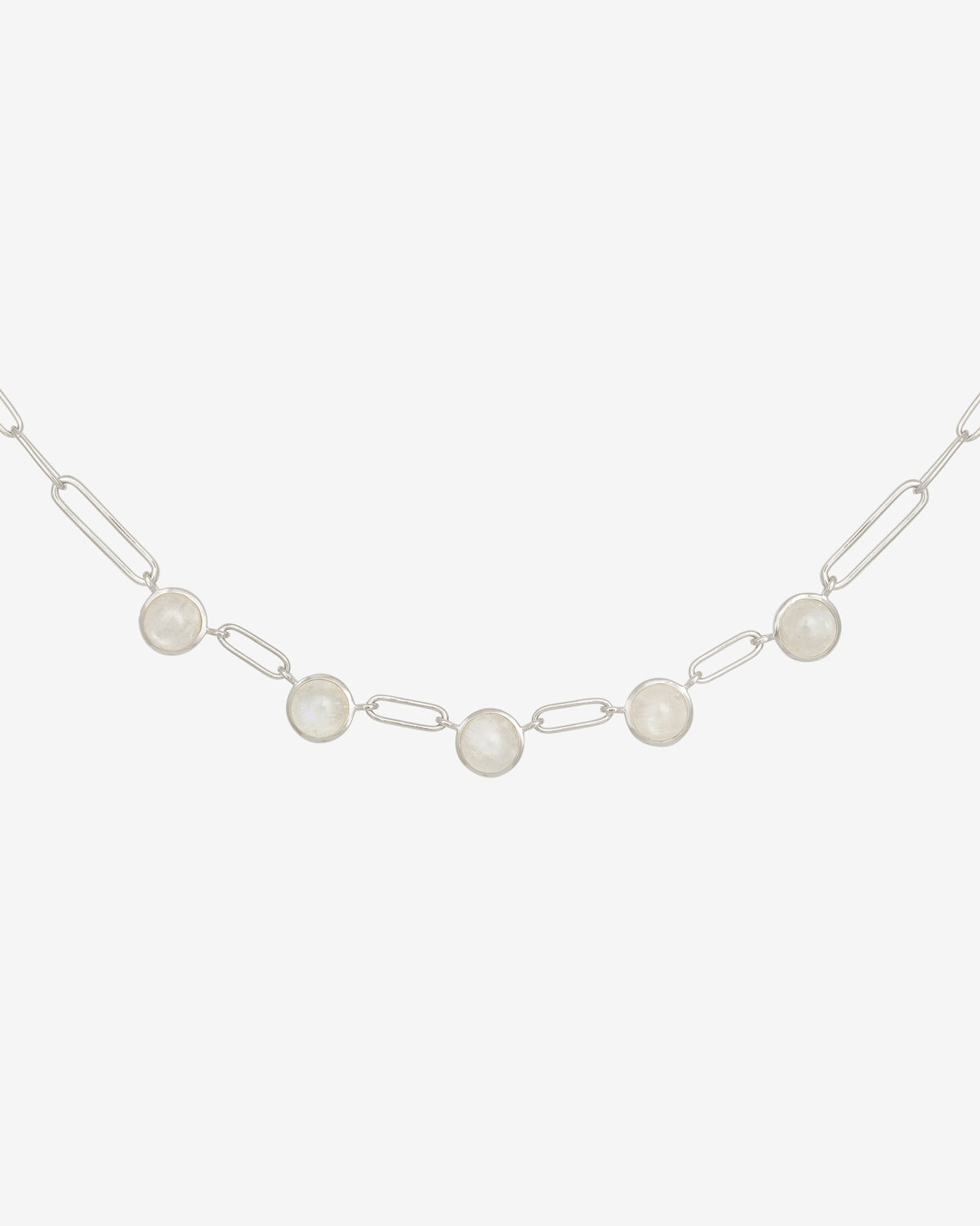 Lumi Necklace Silver set with moonstone