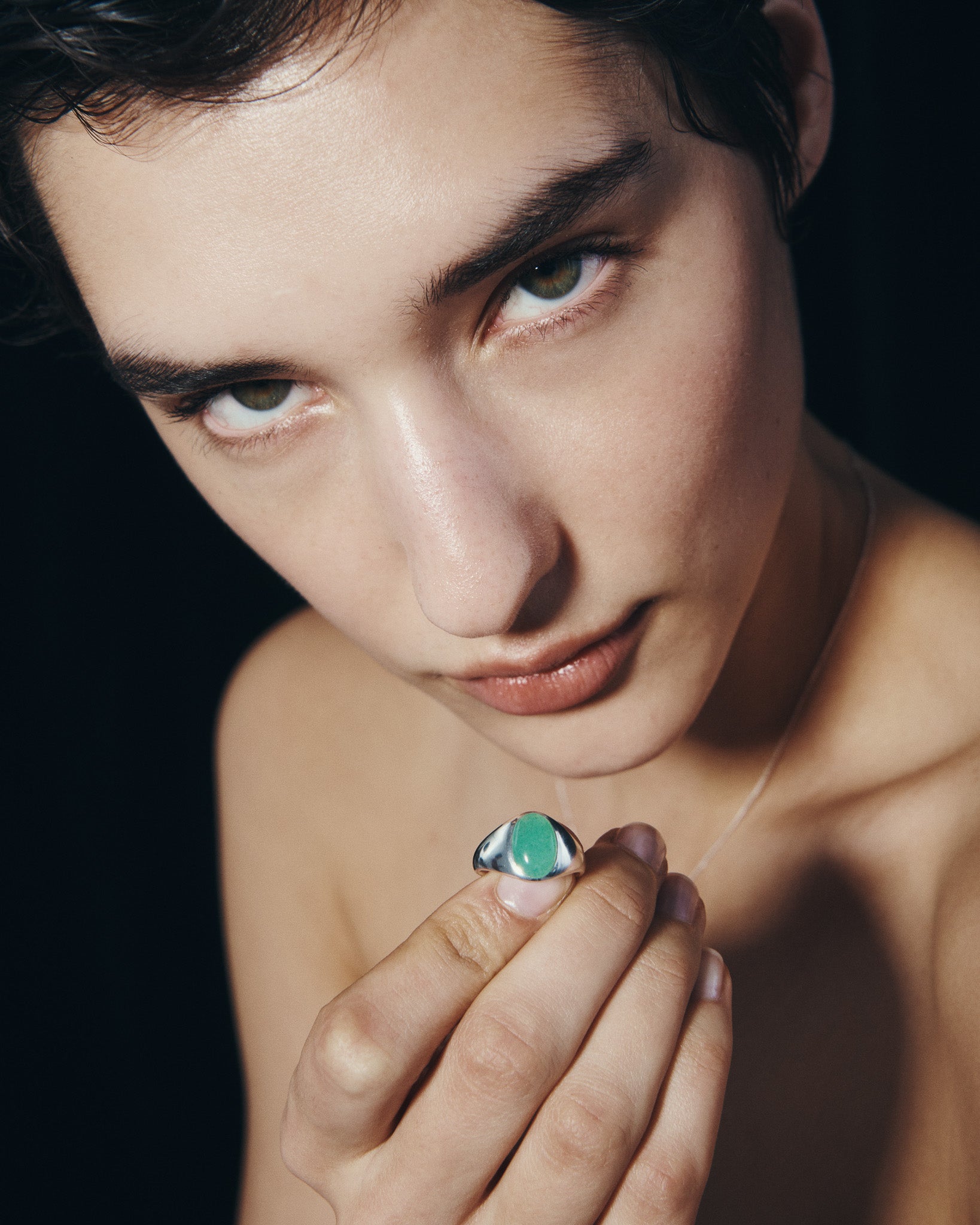 Ma Ring Silver, worn