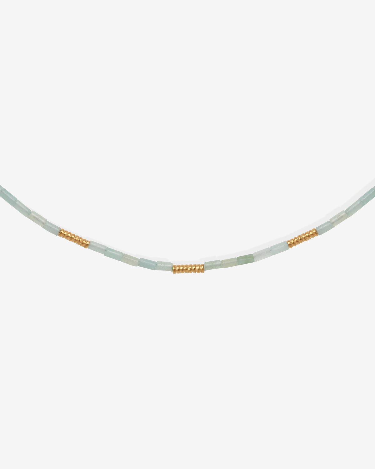 Mare Necklace Gold Vermeil set with amazonite