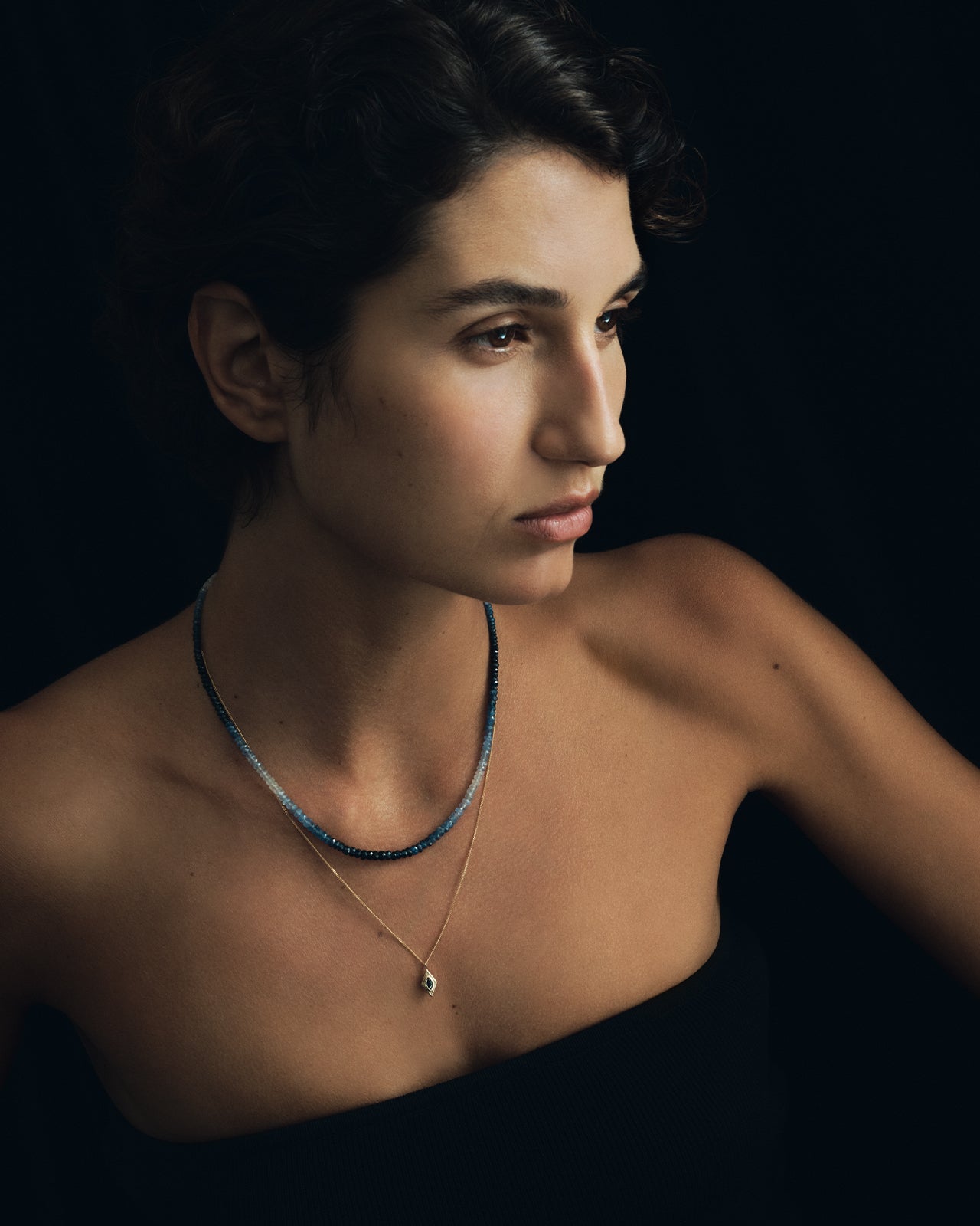 Nazar Necklace Solid Gold