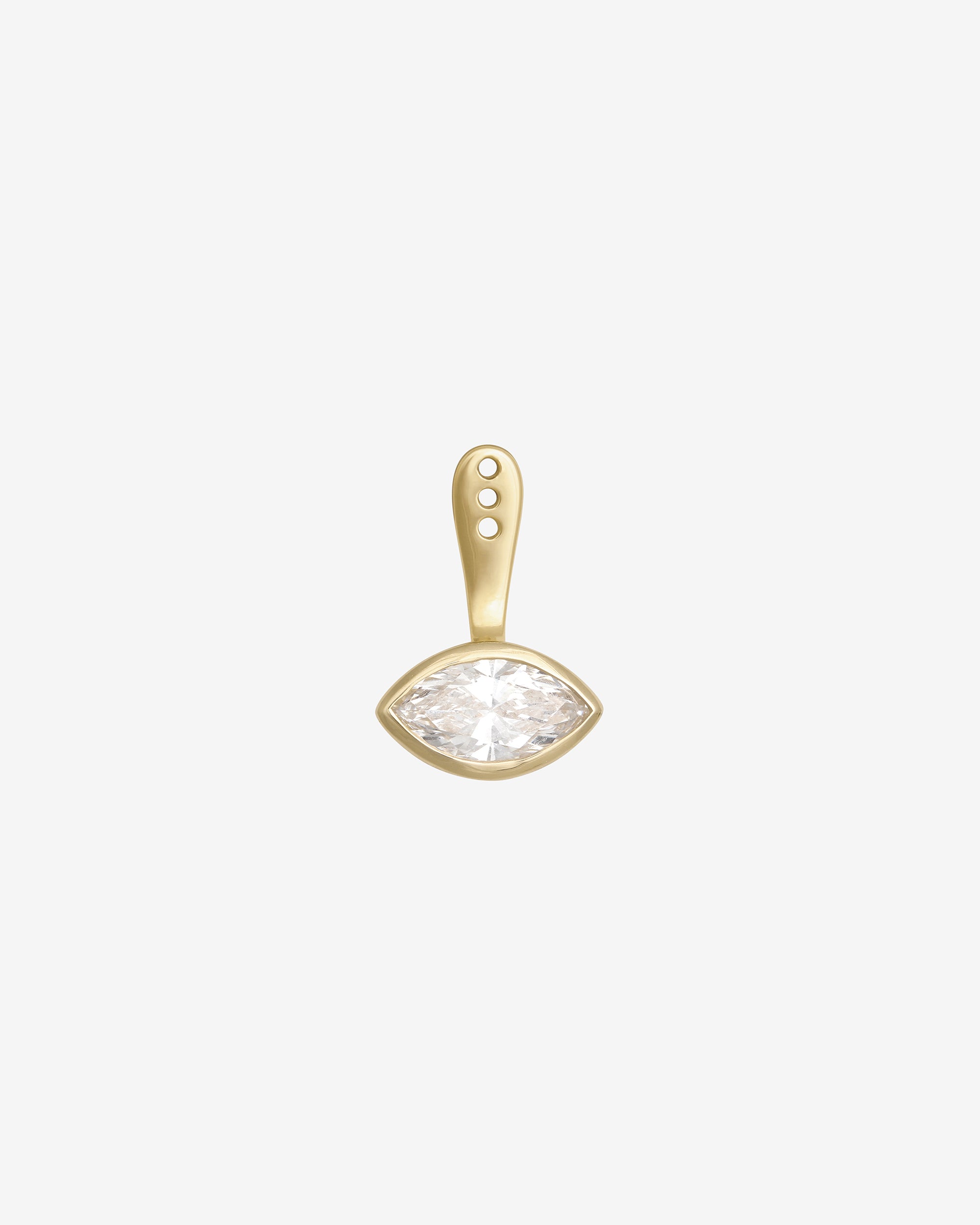 Orbit Marquise Diamond Ear Jacket Solid Gold