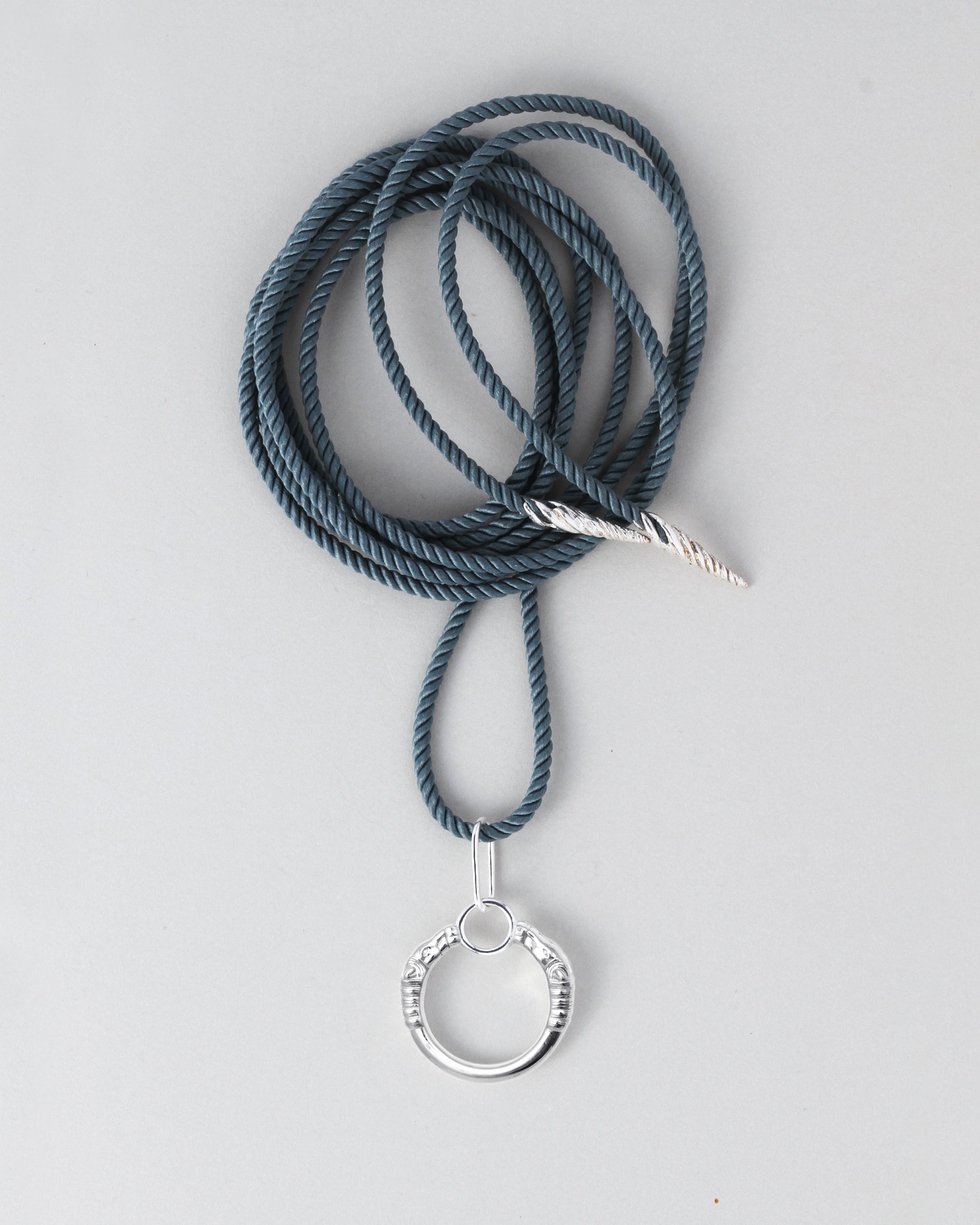 Mar Cord Necktie Silver