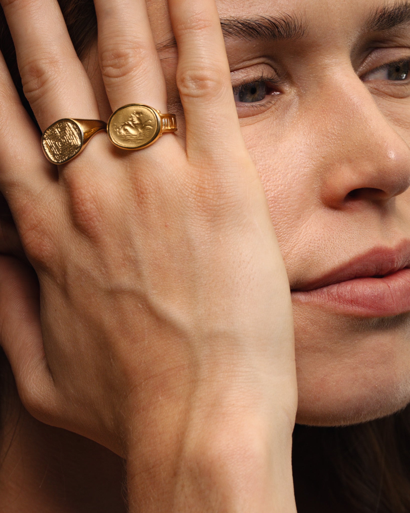 Poseidon Ring Gold Vermeil
