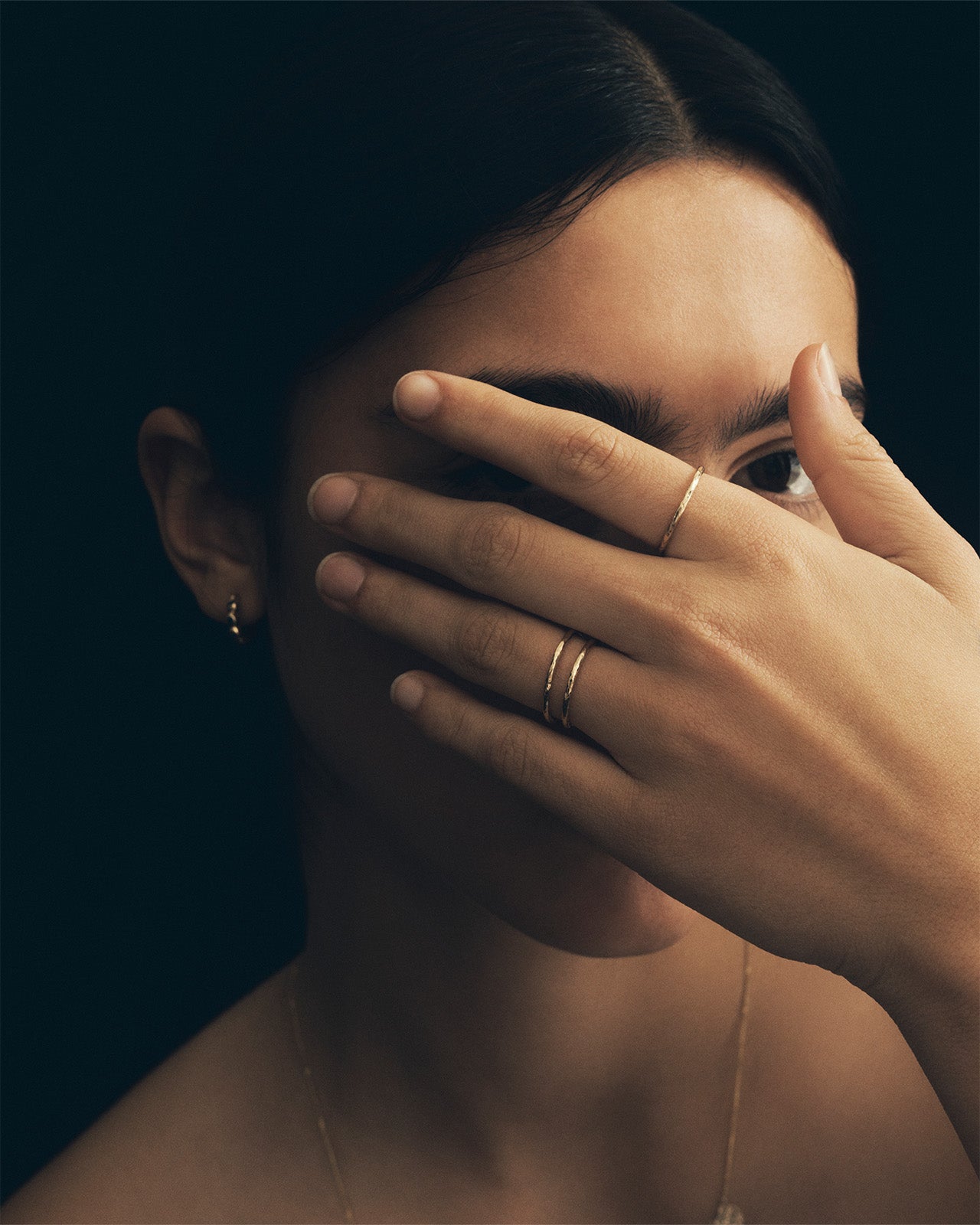 Relic Stacking Ring Solid Gold