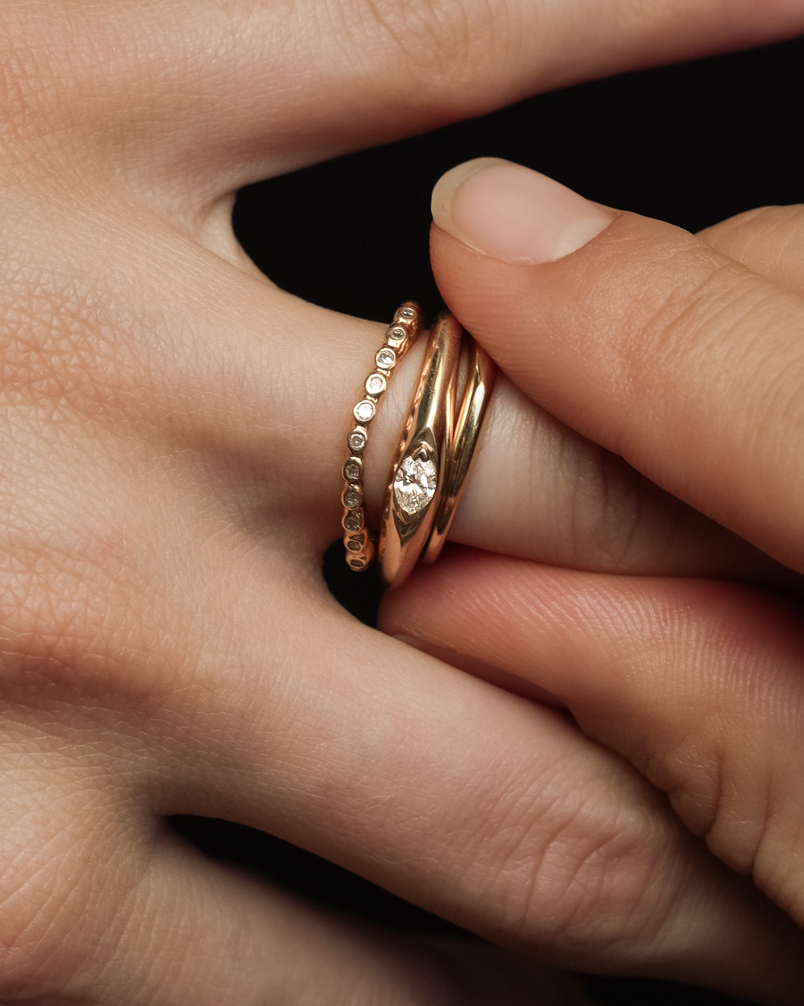 Saba Ring Diamond Solid Gold