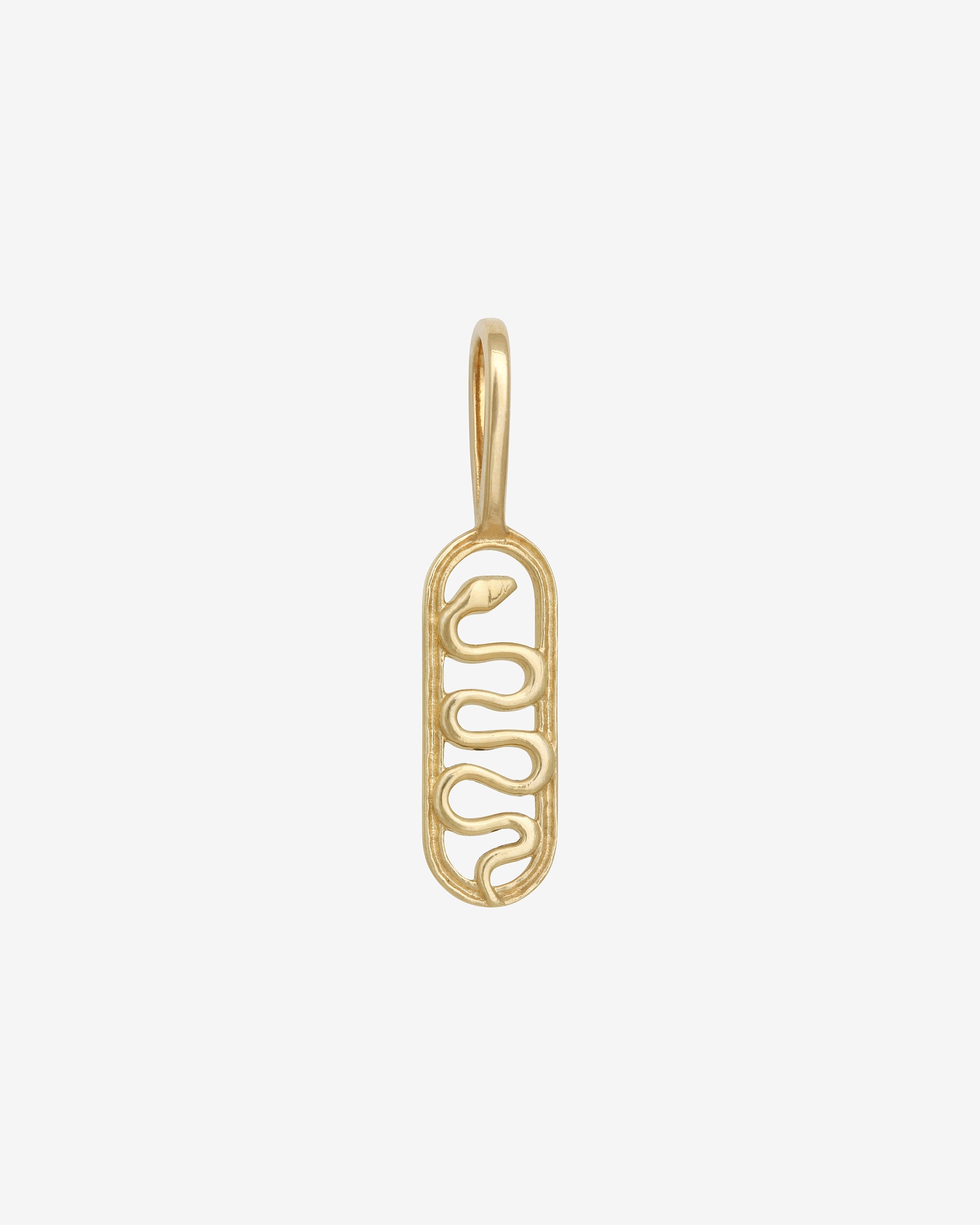 Serpent Pendant Solid Gold