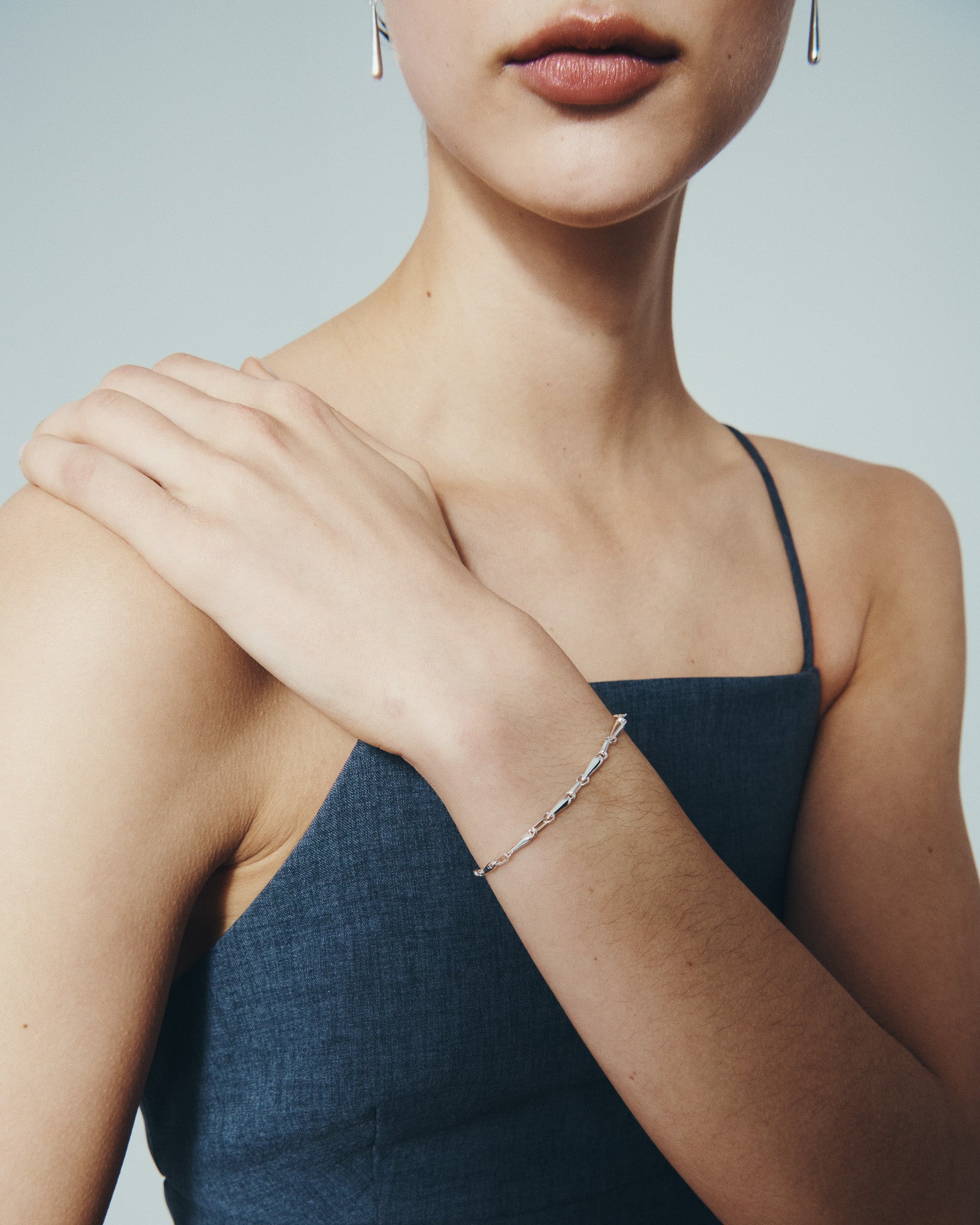 Stilla Bracelet Silver, worn