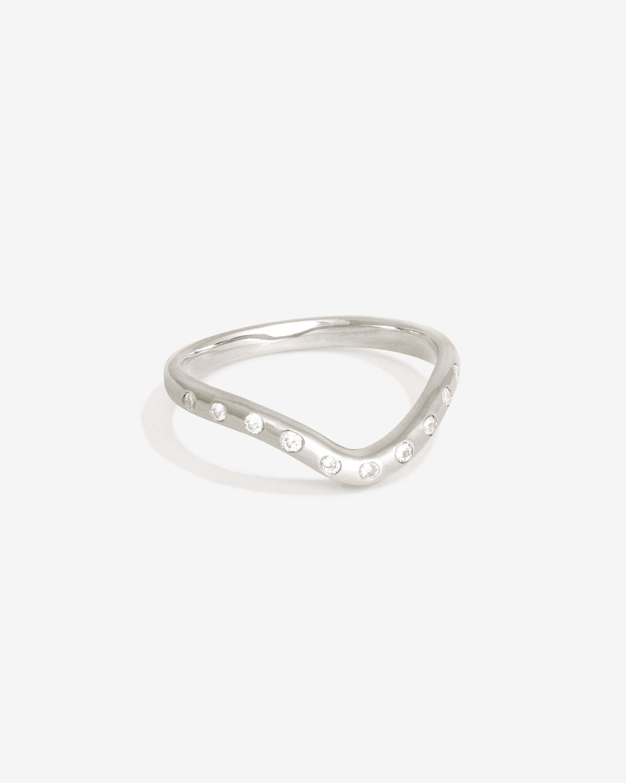 Synergy Arch Ring Diamond Platinum