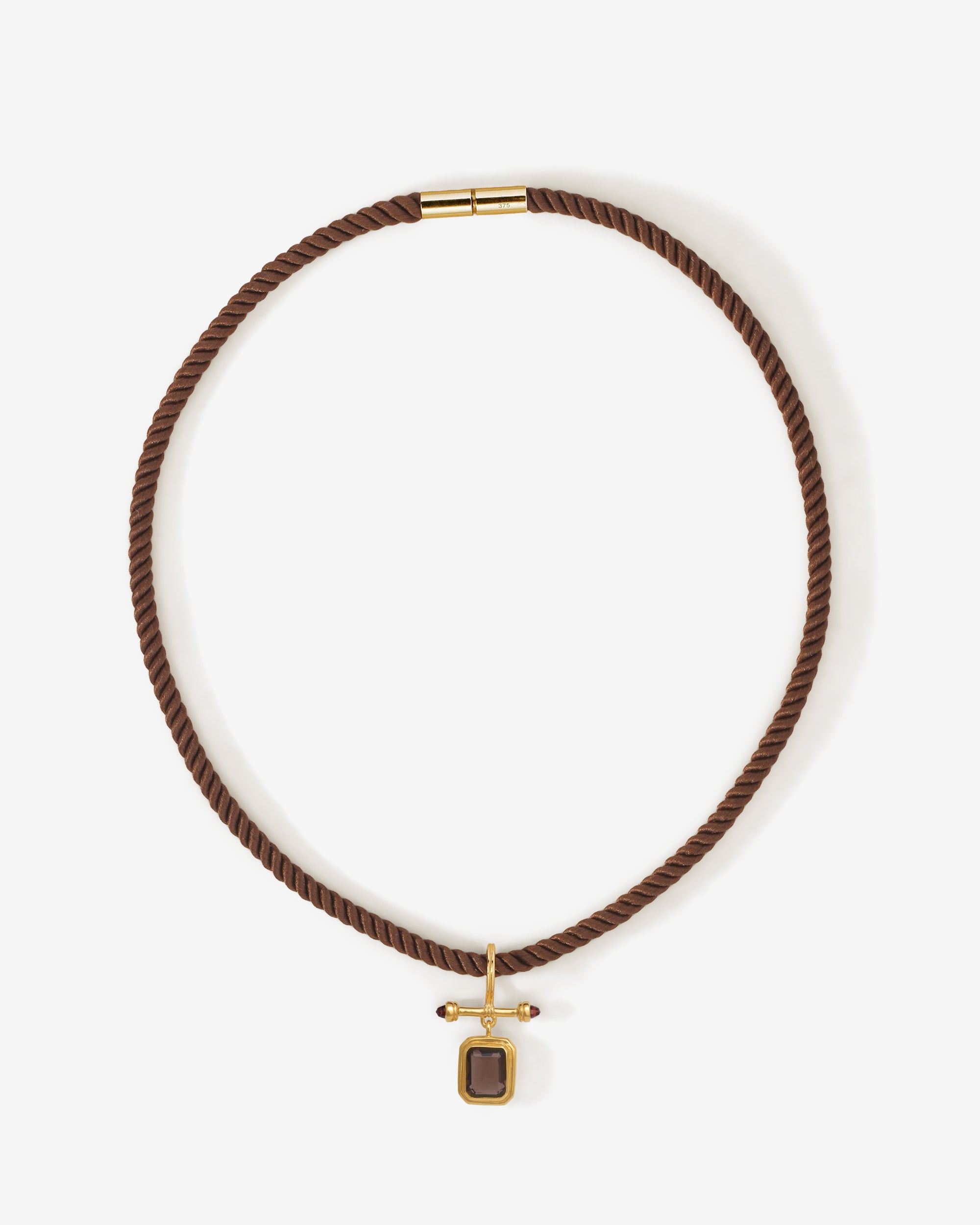 Umber Necklace Gold Vermeil, viewed from above
