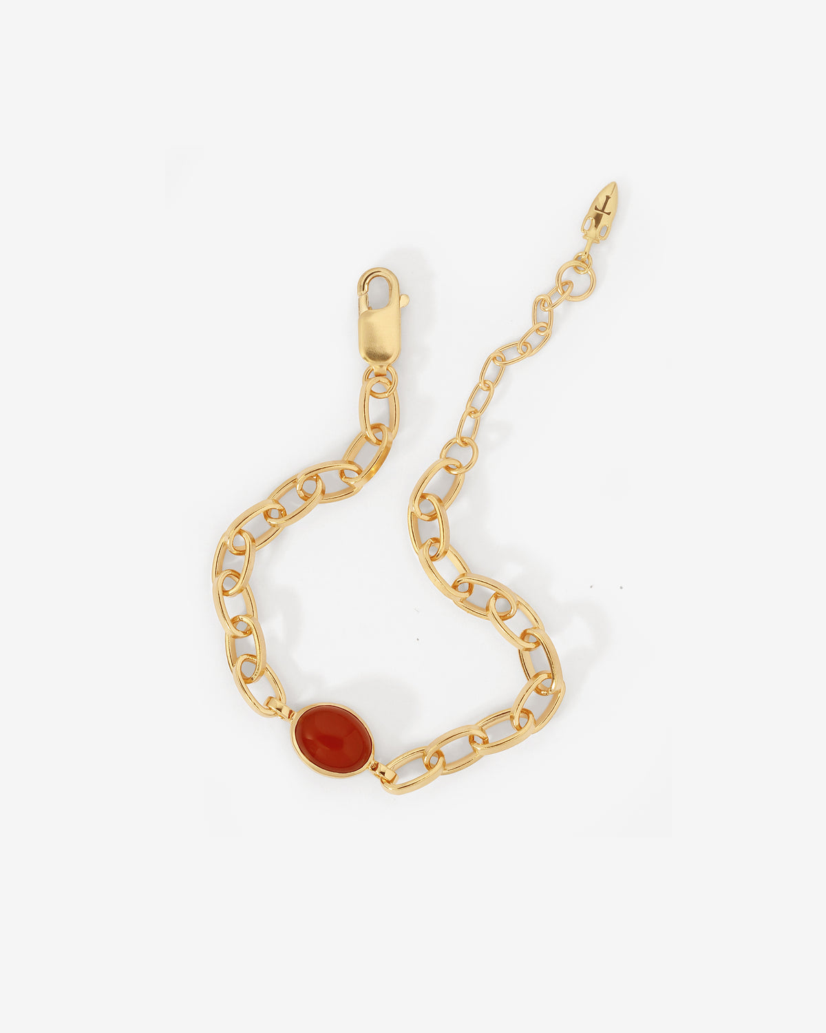 Uto Chain Bracelet Gold Vermeil, viewed from above