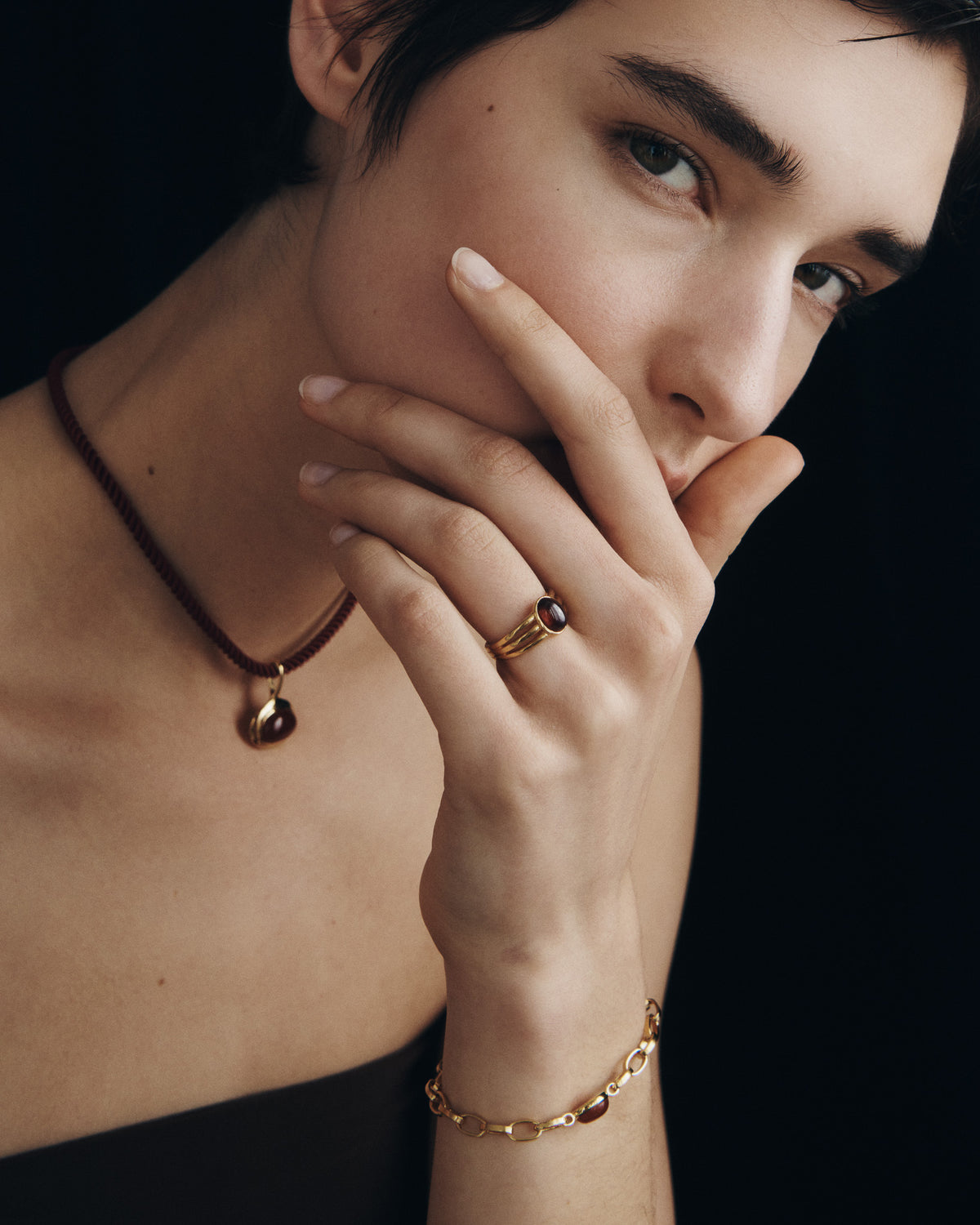 Vega Ring Gold Vermeil, worn
