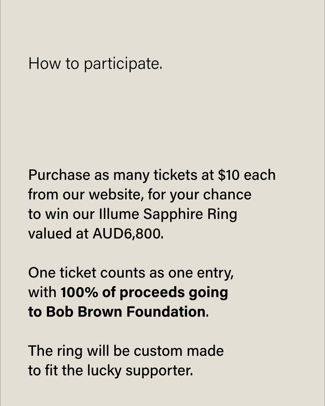 Bob Brown Fundraising Ticket