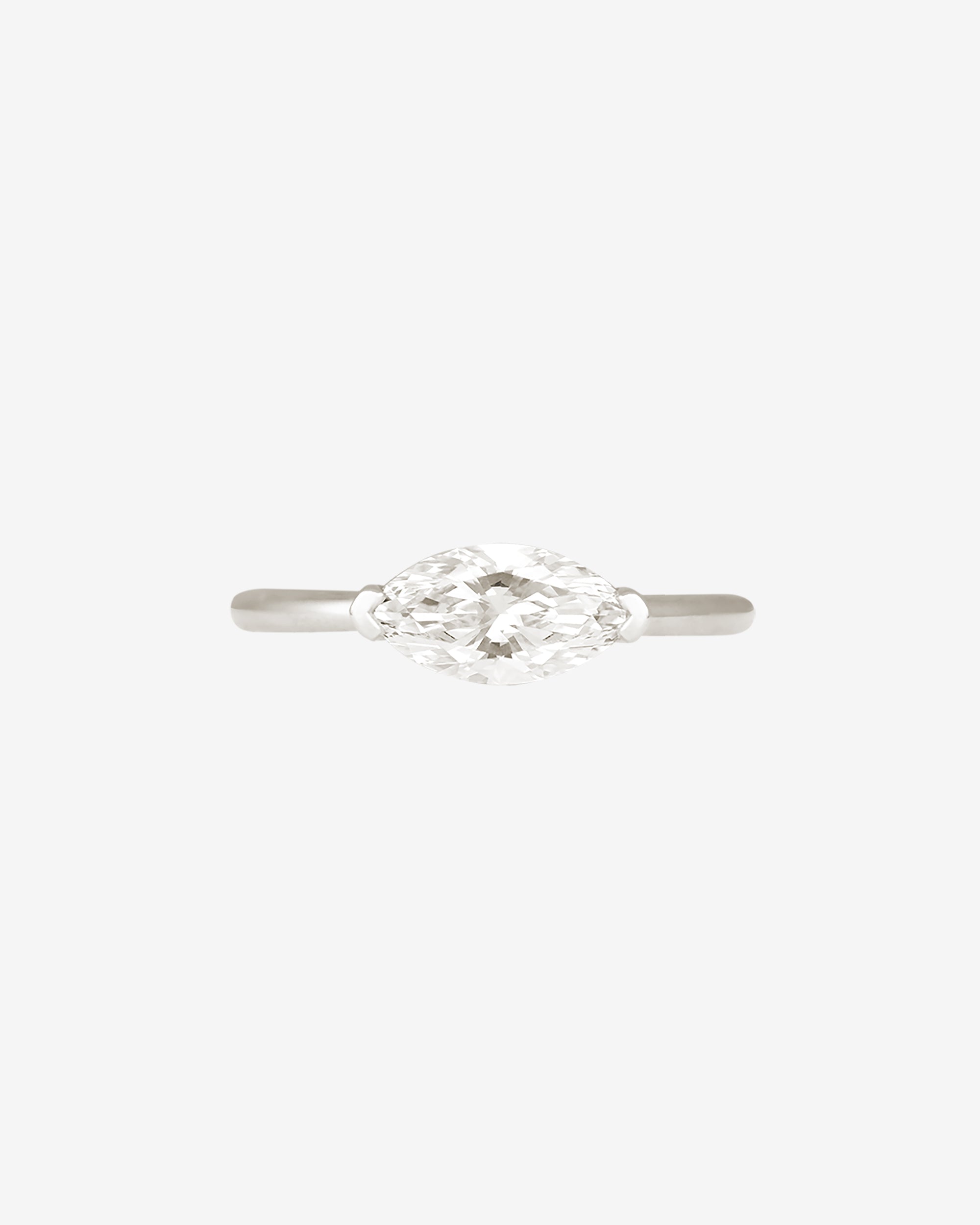 Temple of the Sun Adama Marquise Ring Solitaire Diamond Platinum