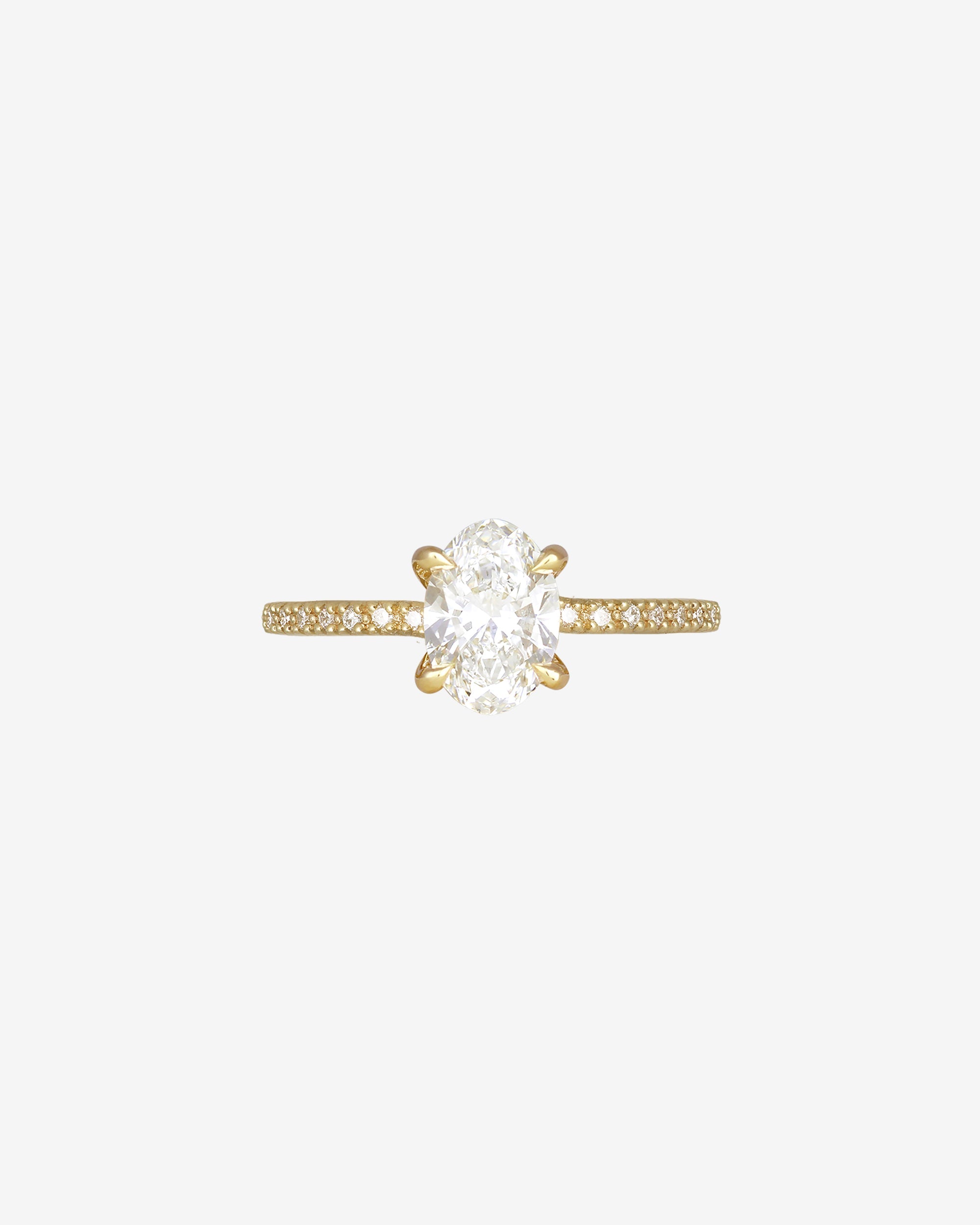 Temple of the Sun Adama Oval Ring Diamond Solid Gold