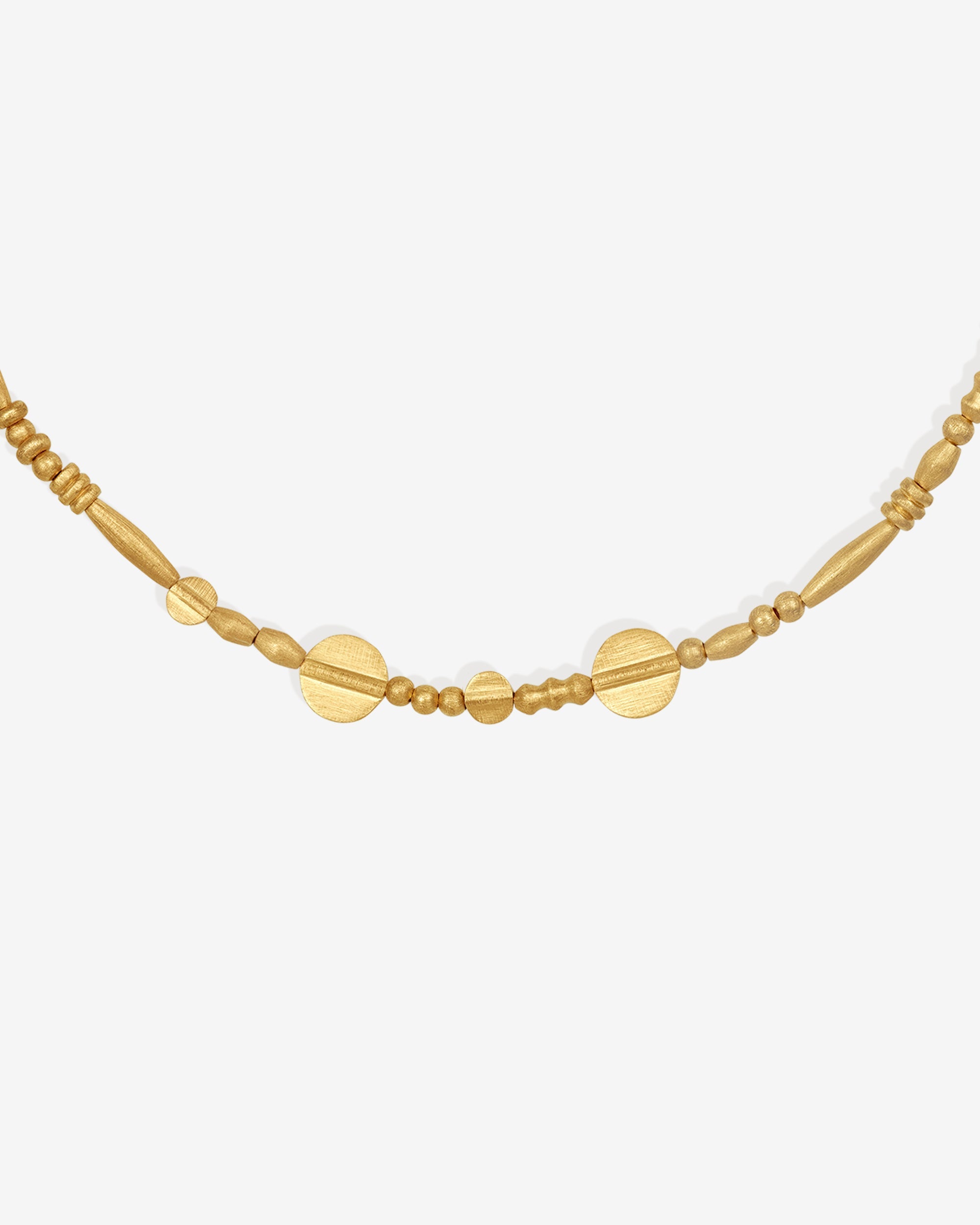 Temple of the Sun Aegean Disc Necklace Gold Vermeil