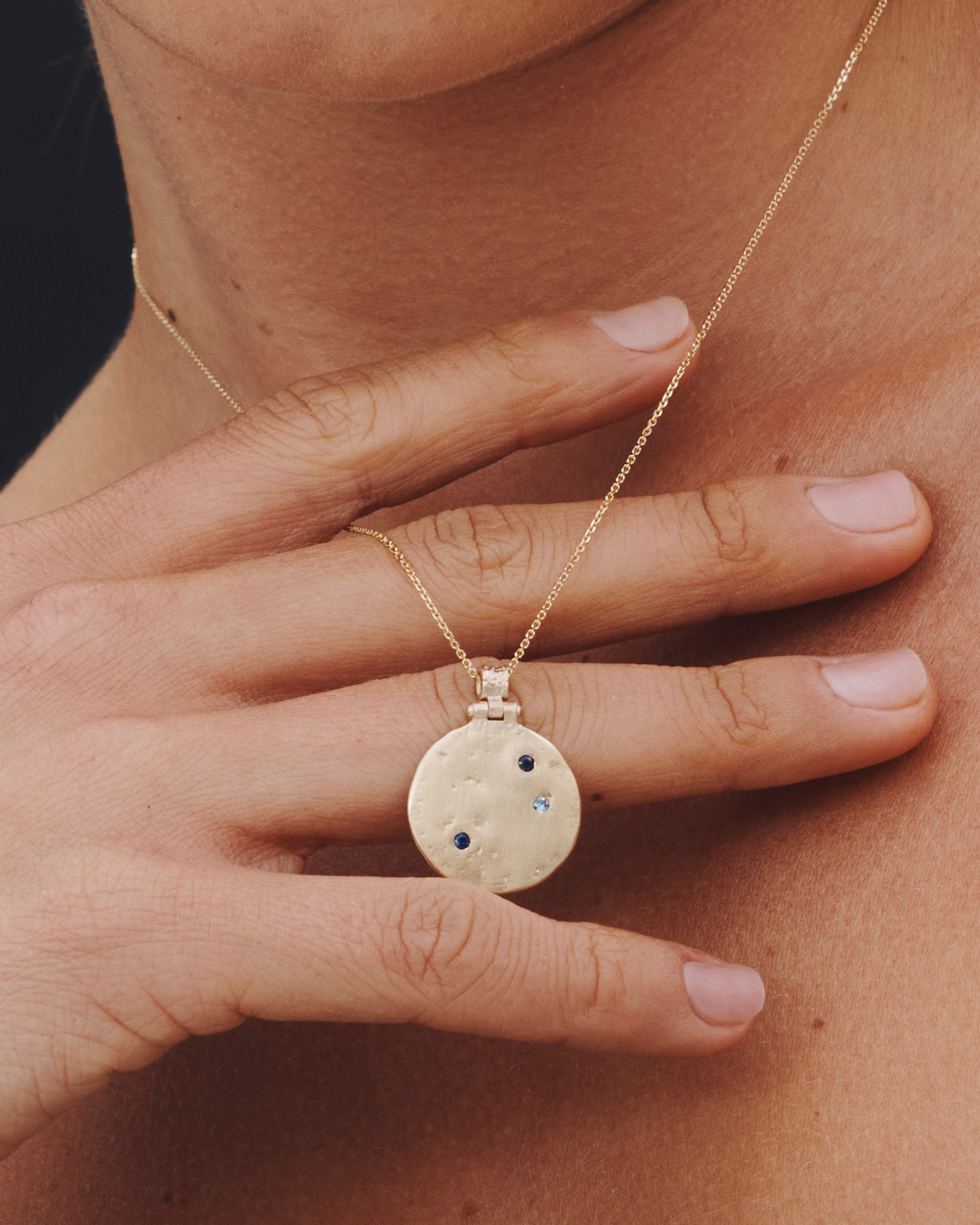 Temple of the Sun Agni Necklace Solid Gold