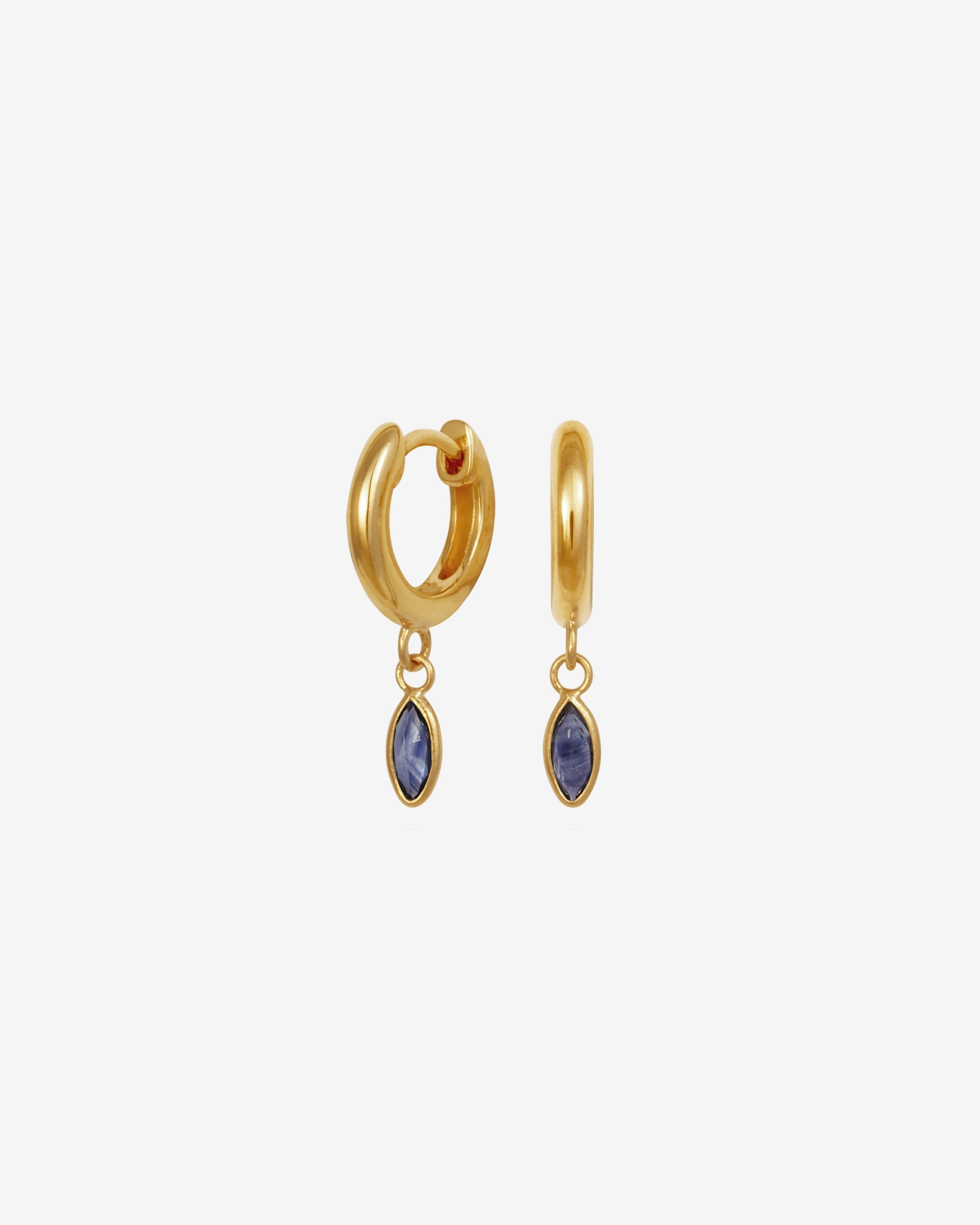 Temple of the Sun Alessandra Earrings Iolite Gold Vermeil